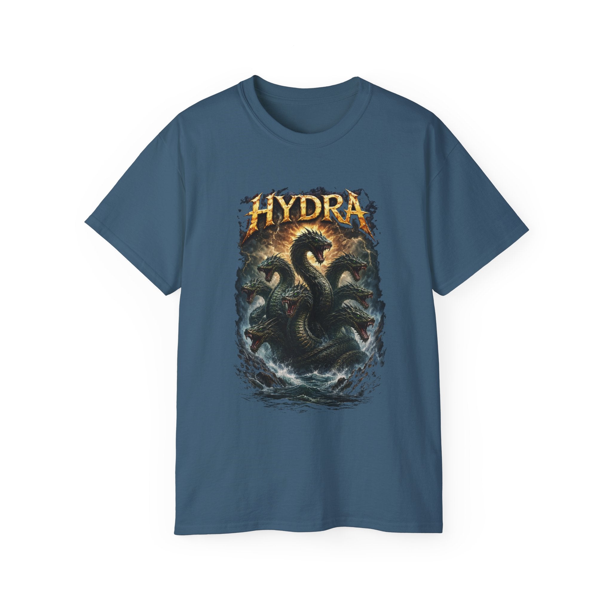 Hydra Sea Monster Cotton T‑Shirt — Mythical Kraken Graphic Tee