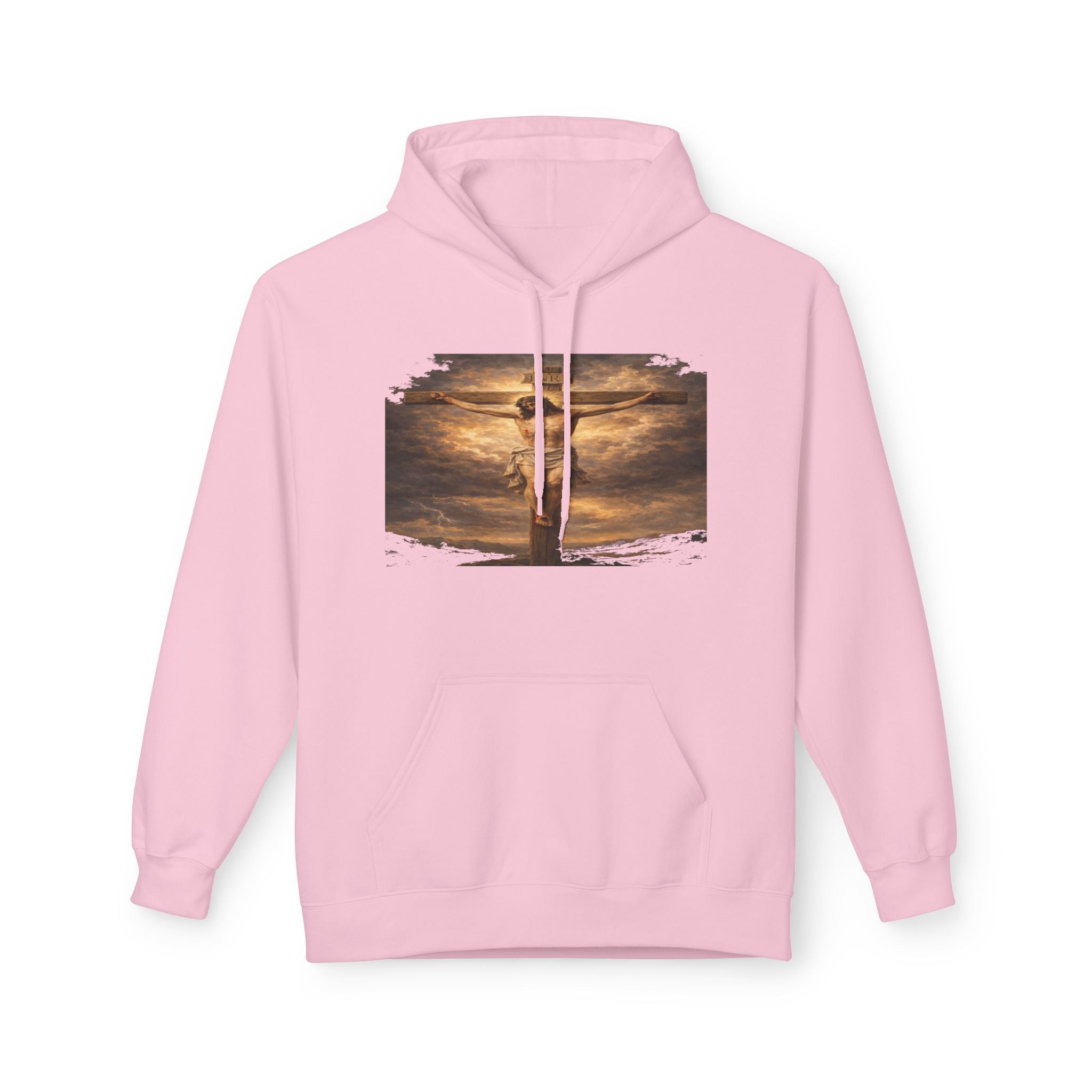 Jesus Christ on the Cross -Hoodie — Christian Faith Inspirational Pullover