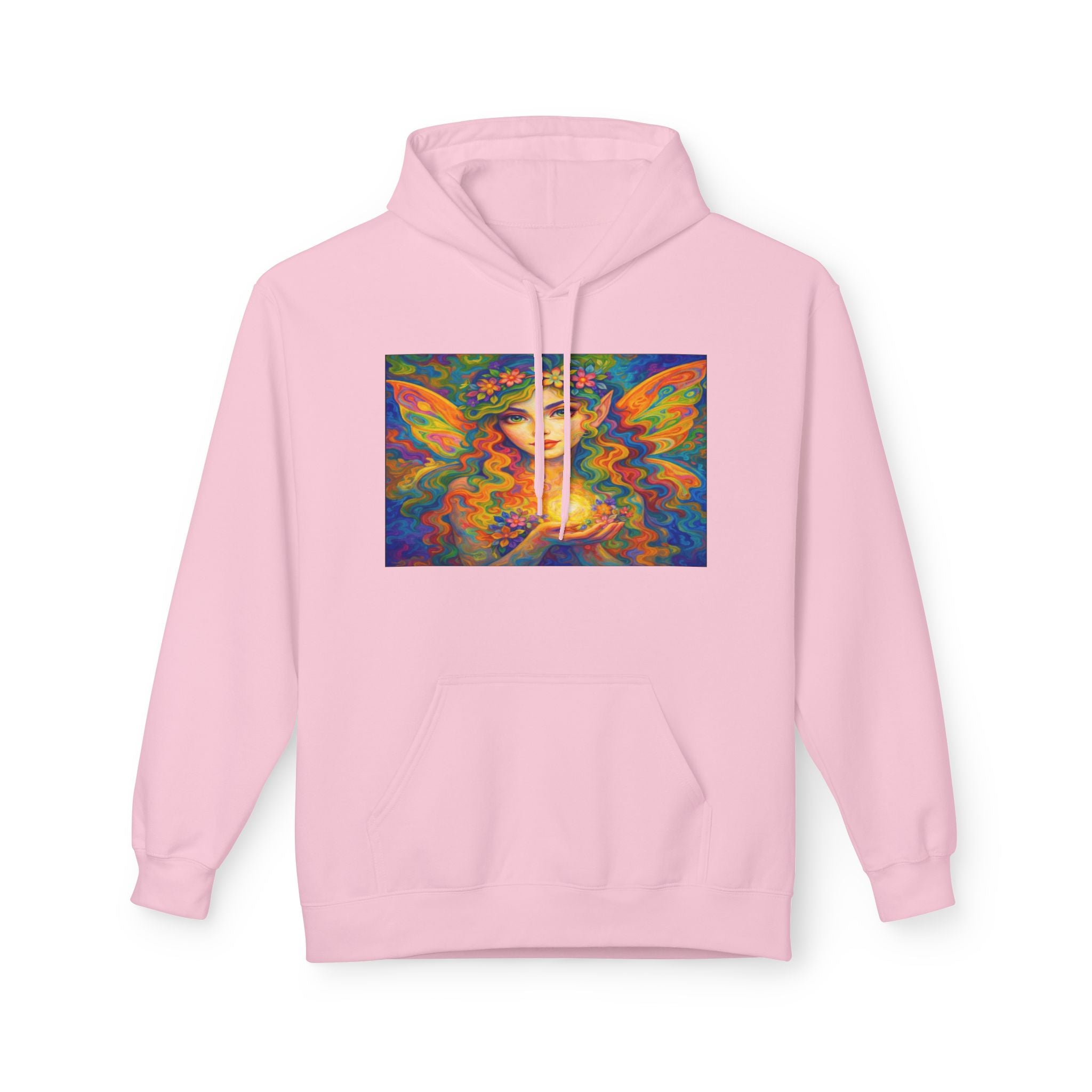 Psychedelic Butterfly fairy cotton Hoodie - Vibrant Tie-Dye Art Pullover