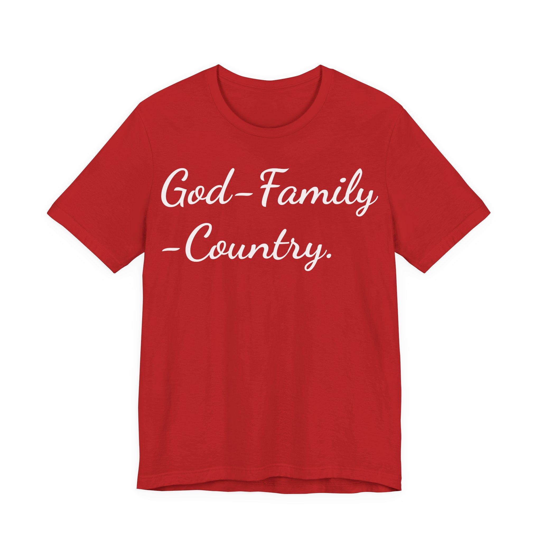 God • Family • Country T-Shirt — Patriotic Faith & Family Tee