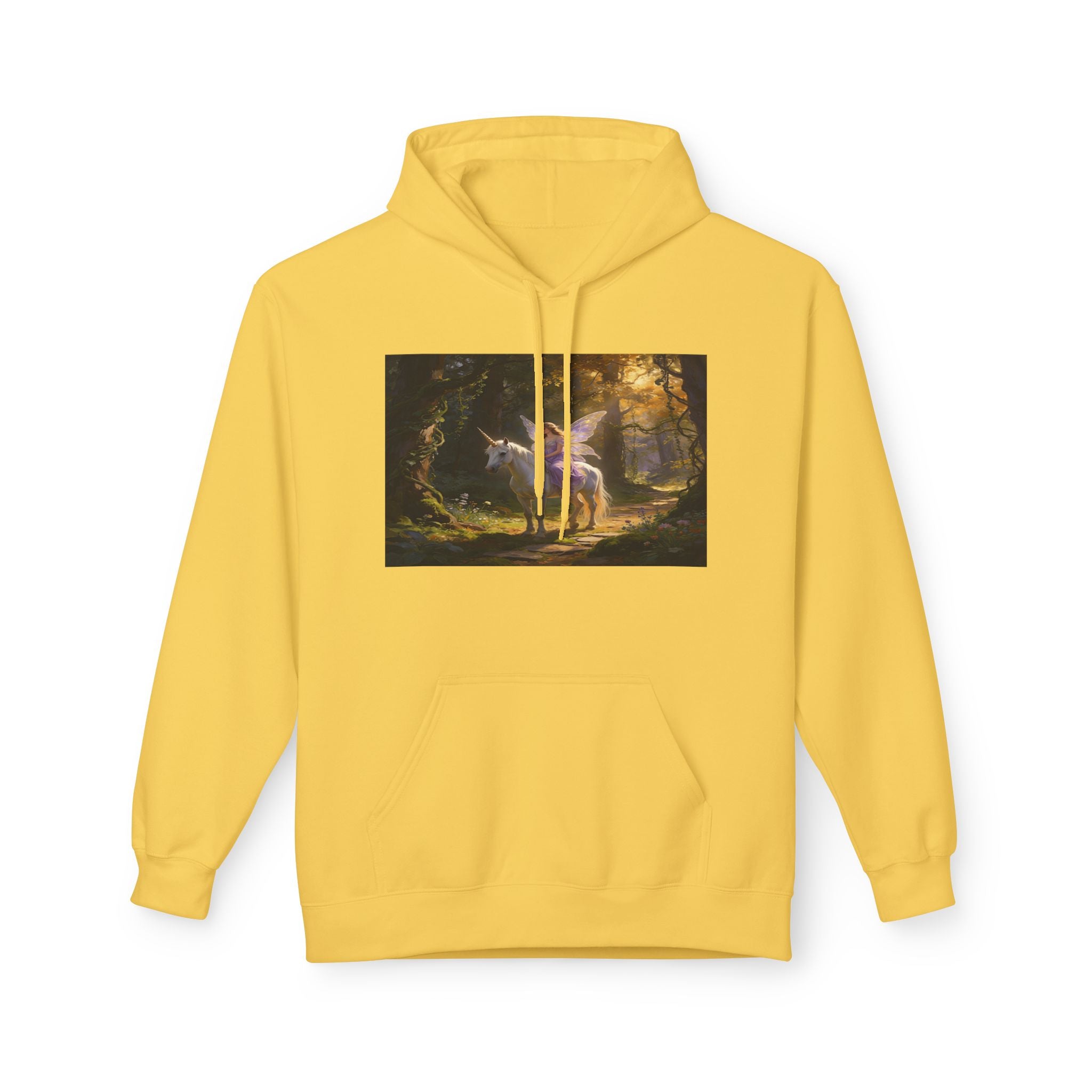 Unocron Forest Pathway Hoodie — Mystical Woodland Sunset Sweatshirt