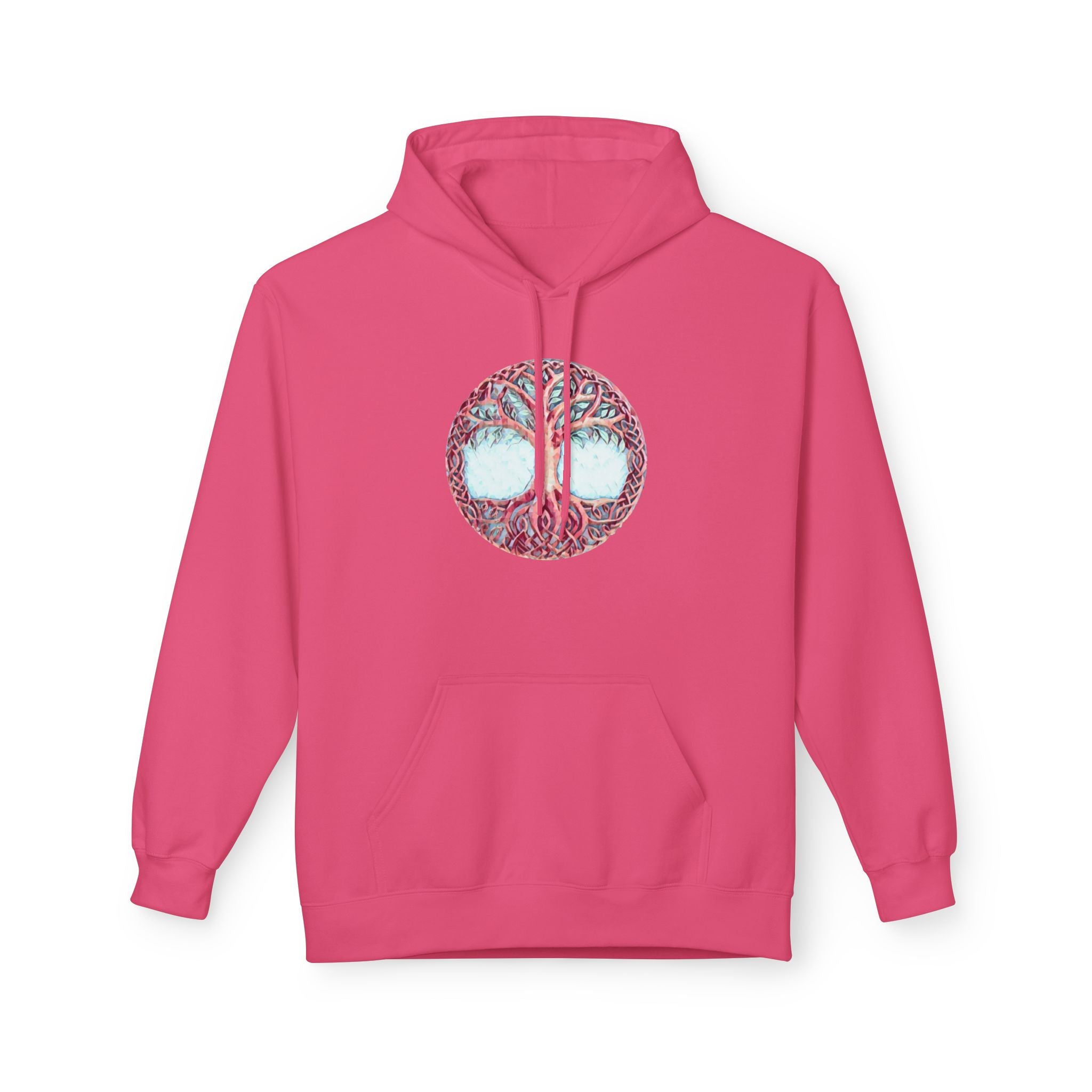 Yggdrasil Tree of Life Cotton Hoodie — Spiritual Nature Graphic Hoodie