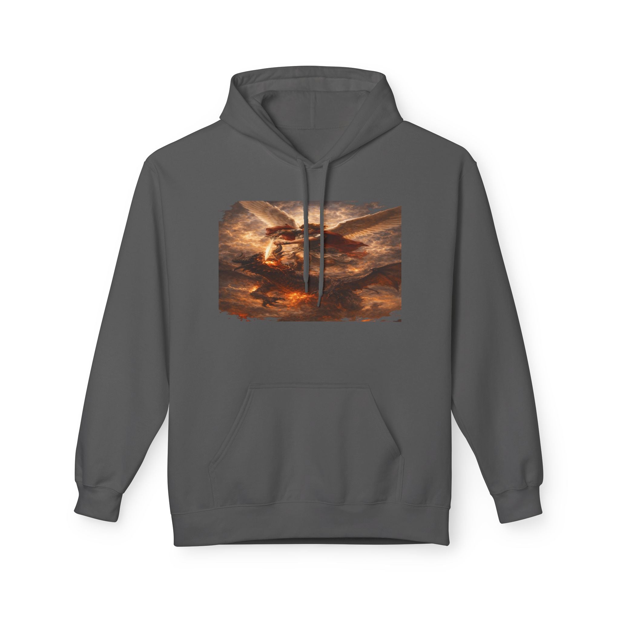 Revelation 12:7-12, where Michael and his angels battle the dragon in heaven- Pullover