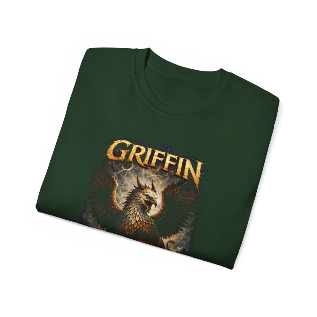 Griffin Vintage Graphic Cotton Tee — Mythical Creature T-Shirt