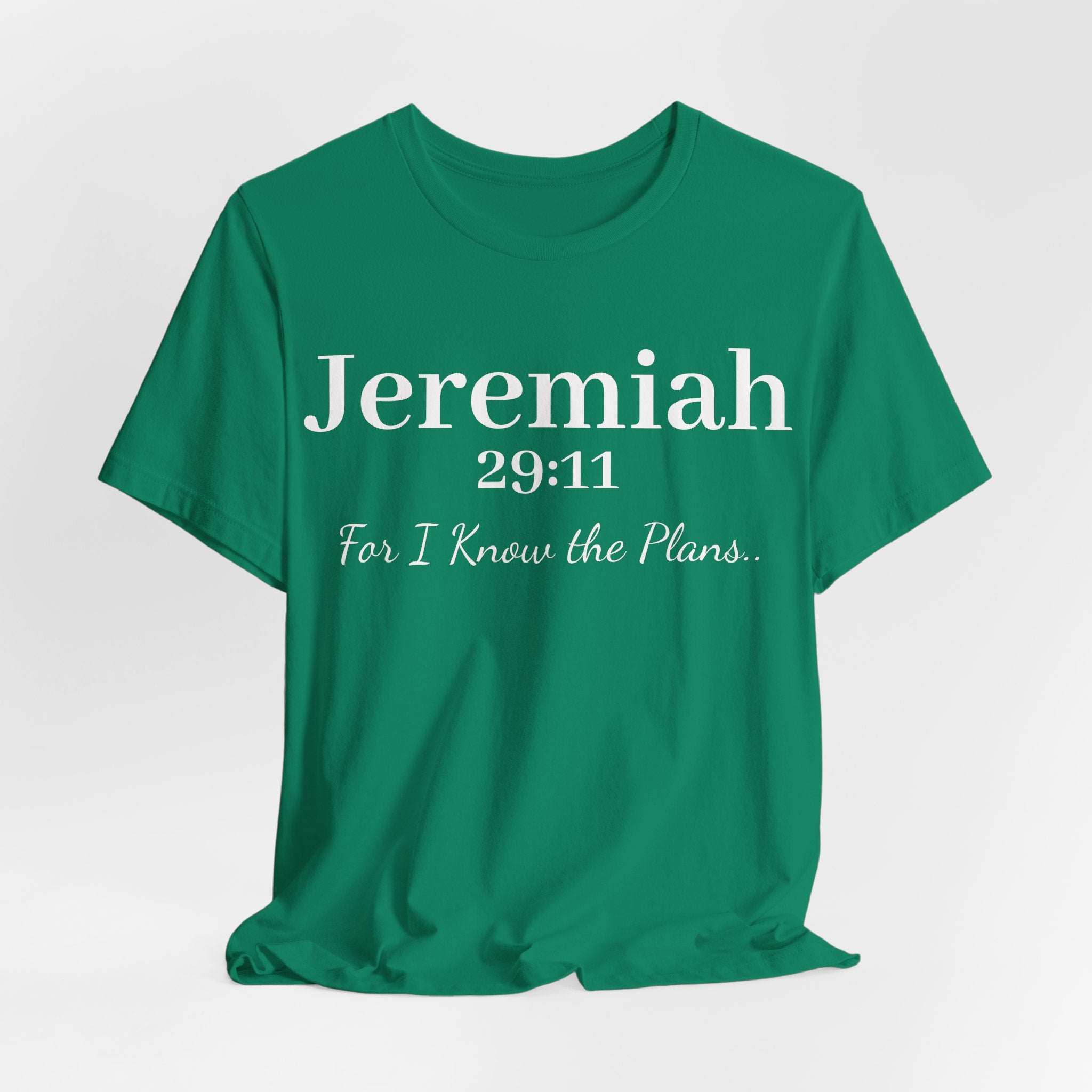 Jeremiah 29:11 Inspirational Bible Verse T‑Shirt — Faith Christian Tee