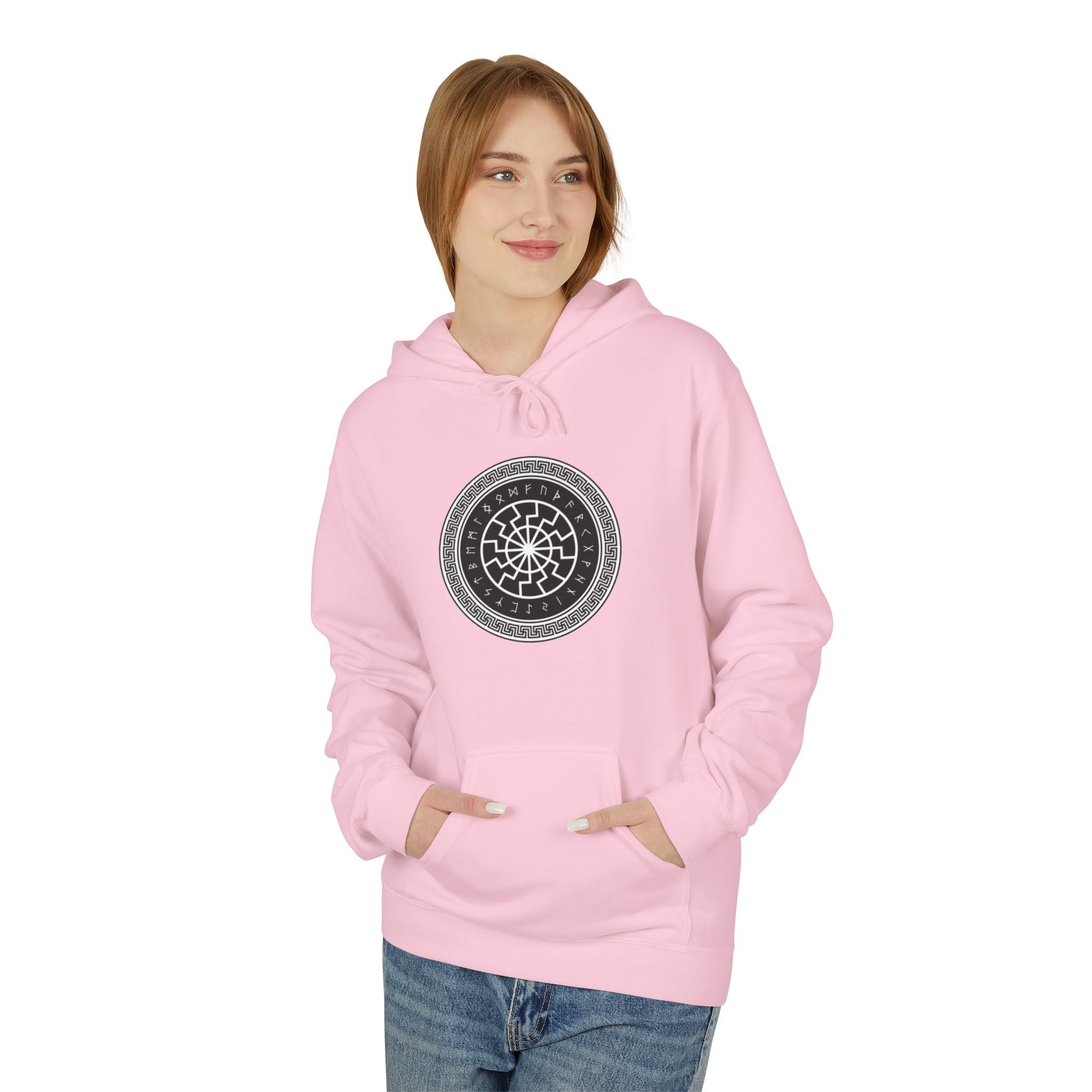 A Symbol of Luck in Norse Culture-Hoodie — Geometric Spiritual Graphic
