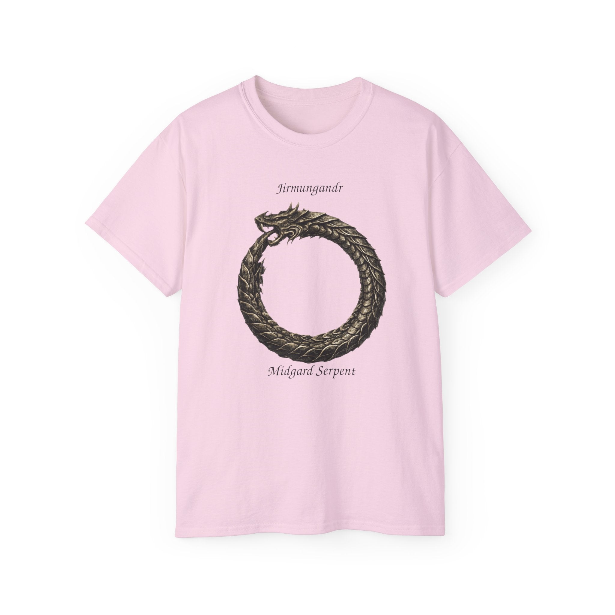 Jörmungandr, also known as the Midgard Serpent Cotton Tee — Midgard Serpent Mythology T-Shirt