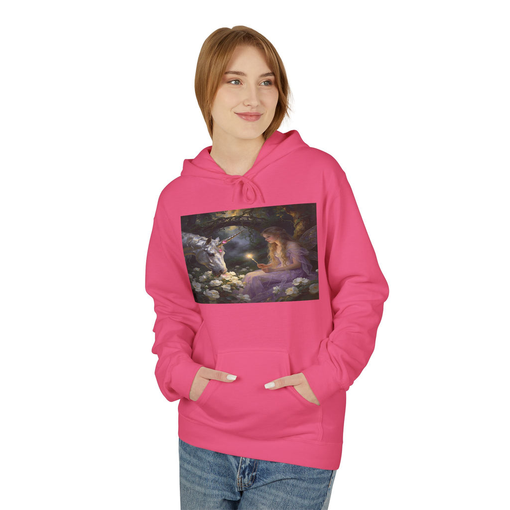 Fairy and Unicron cotton Hoodie — Vintage Painting Pullover