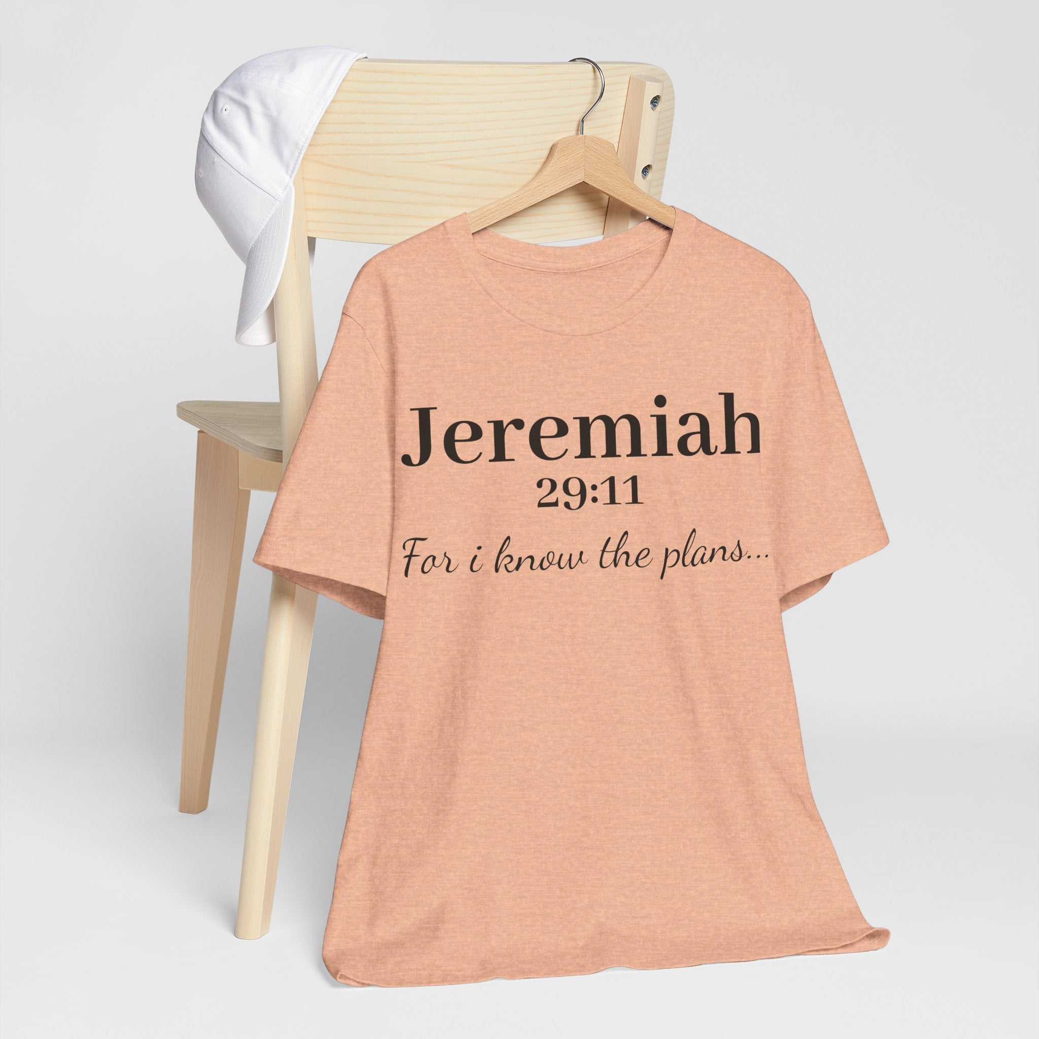 Jeremiah 29:11 Scripture T-Shirt — "For I Know the Plans" Christian Tee