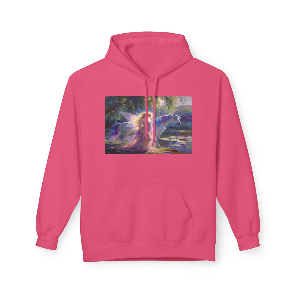 Mystic Waterfall Hoodie — Ethereal Nature Graphic Pullover
