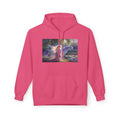 Mystic Waterfall Hoodie — Ethereal Nature Graphic Pullover