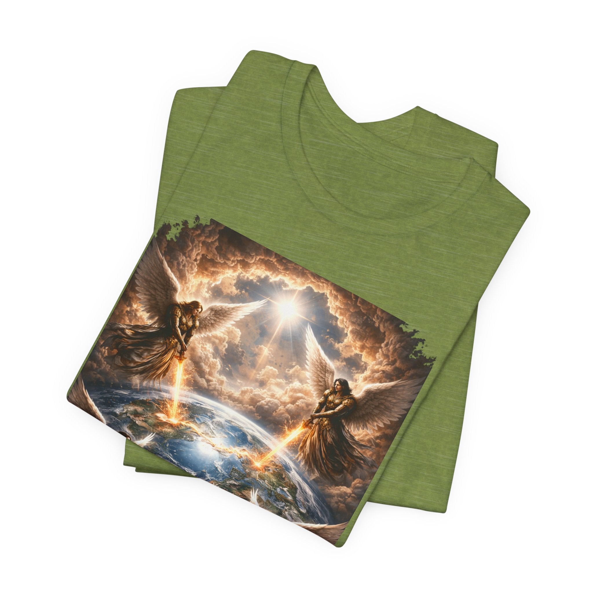 Revelation 7:1 T-Shirt — Heavenly Angel Wings Graphic Tee