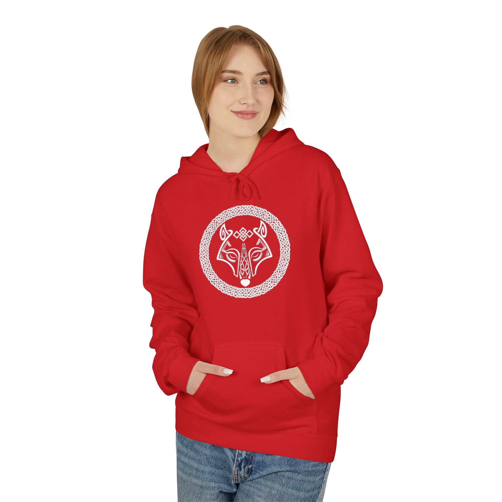 Wolf Knot Celtic Hoodie — Norse Viking Tribal -The Wolf – A Symbol of Power, Destruction, and Loyalty