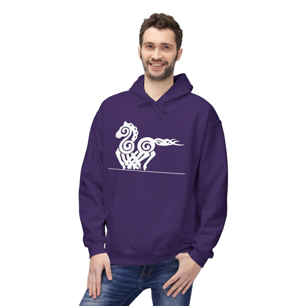 Viking  Hoodie — Nordic Myth Sea Creature Pullover
