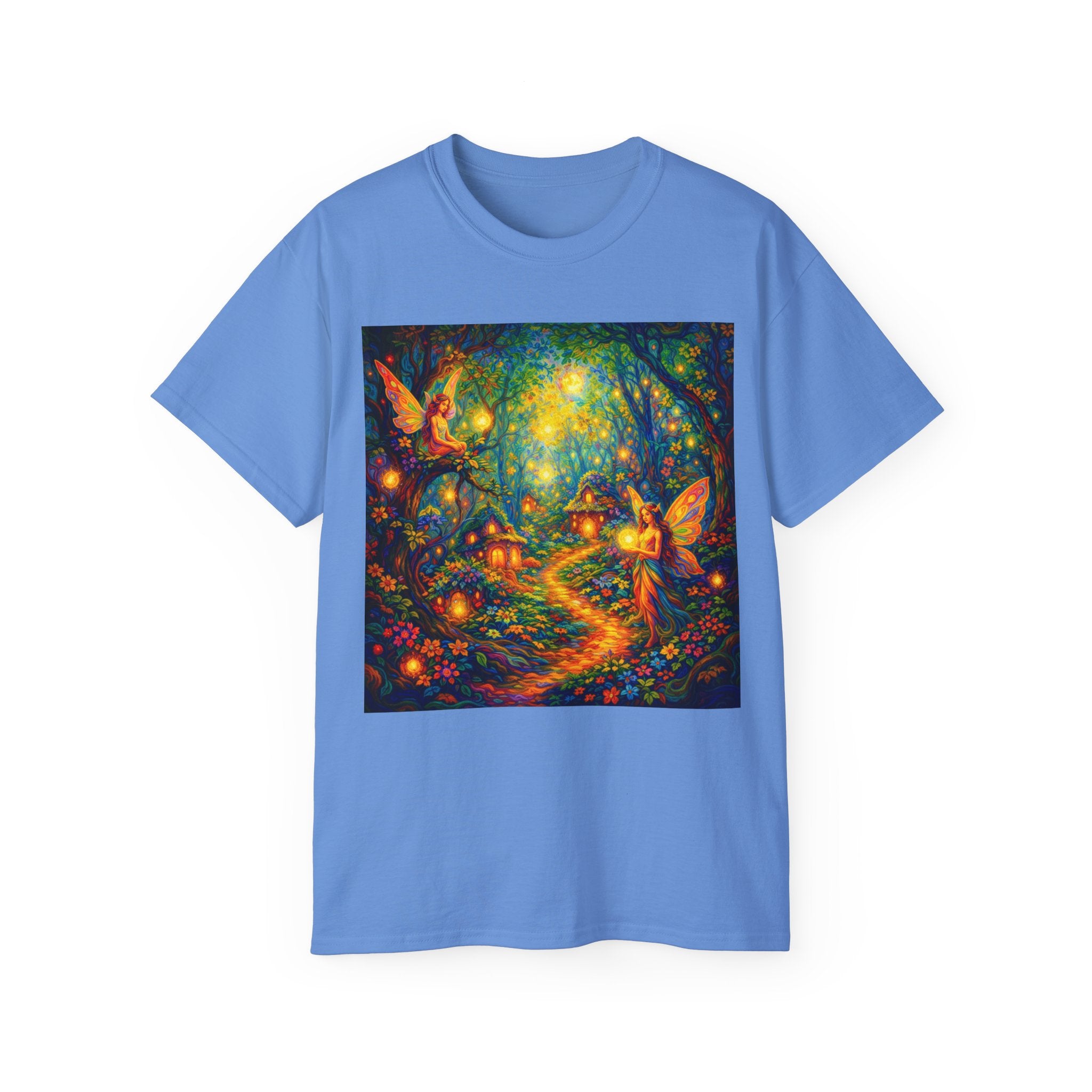 Fairy Forest Cotton T-Shirt — Whimsical Glow Woodland Tee