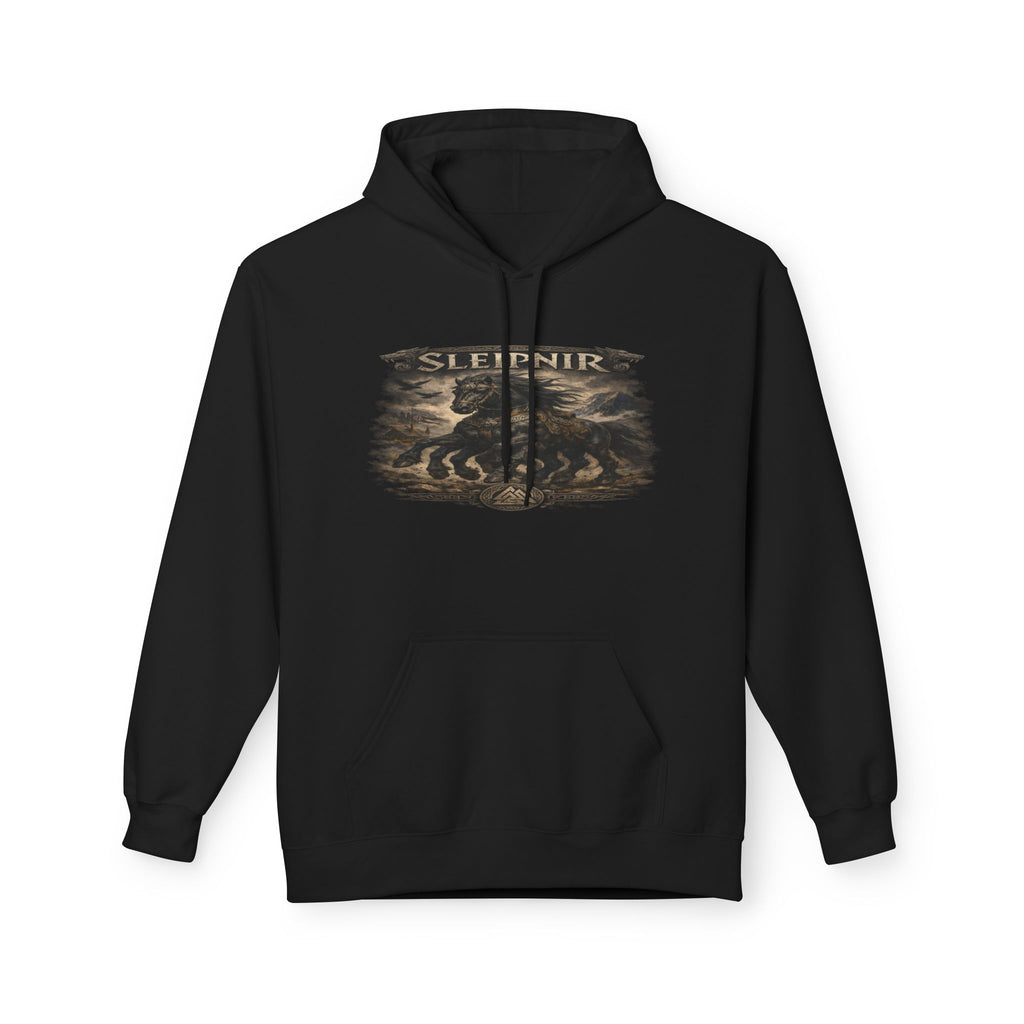 Sleipnir Viking Horse Hoodie — Norse Mythology Odin Sleipnir Graphic Sweatshirt