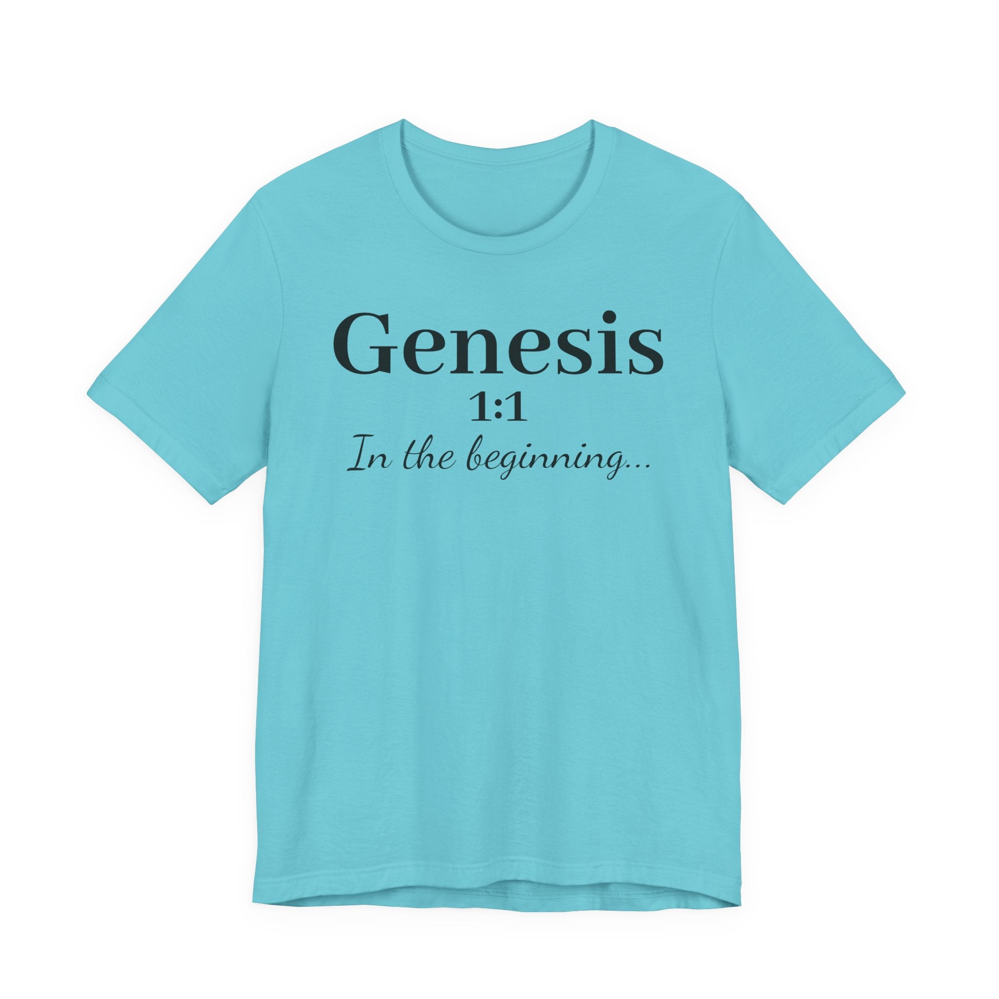 Genesis 1:1 "In the beginning" Christian Tee