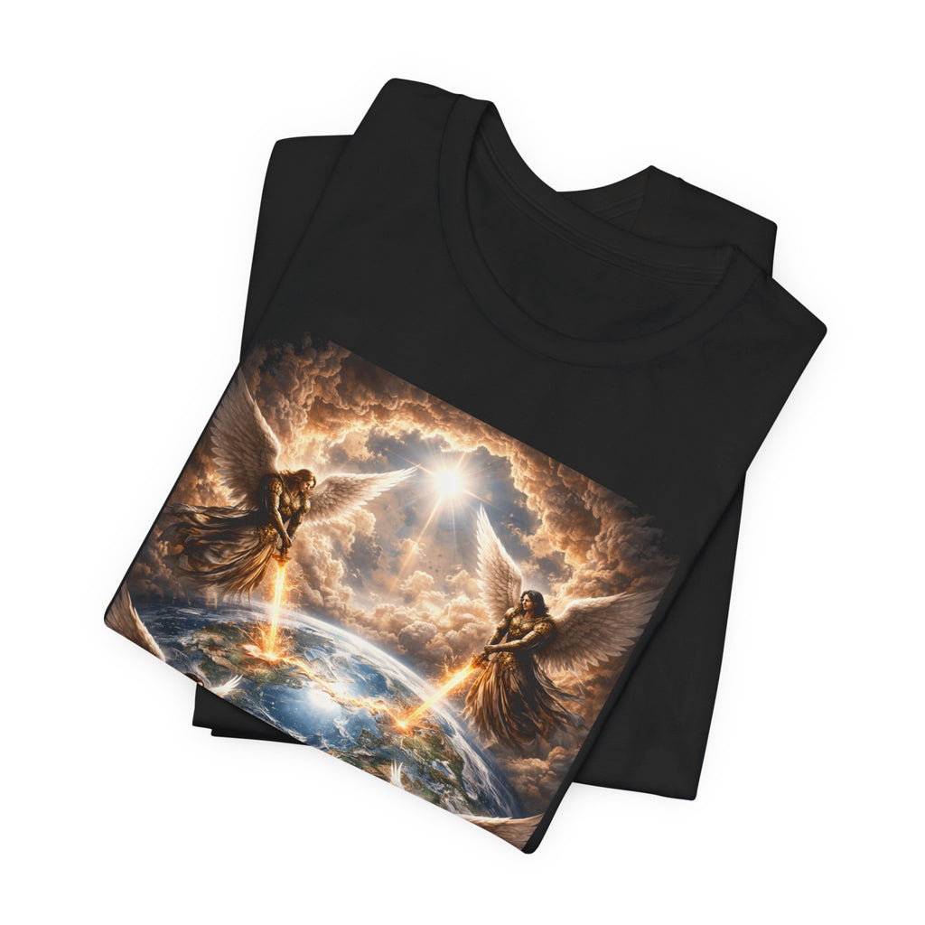 Revelation 7:1 T-Shirt — Heavenly Angel Wings Graphic Tee