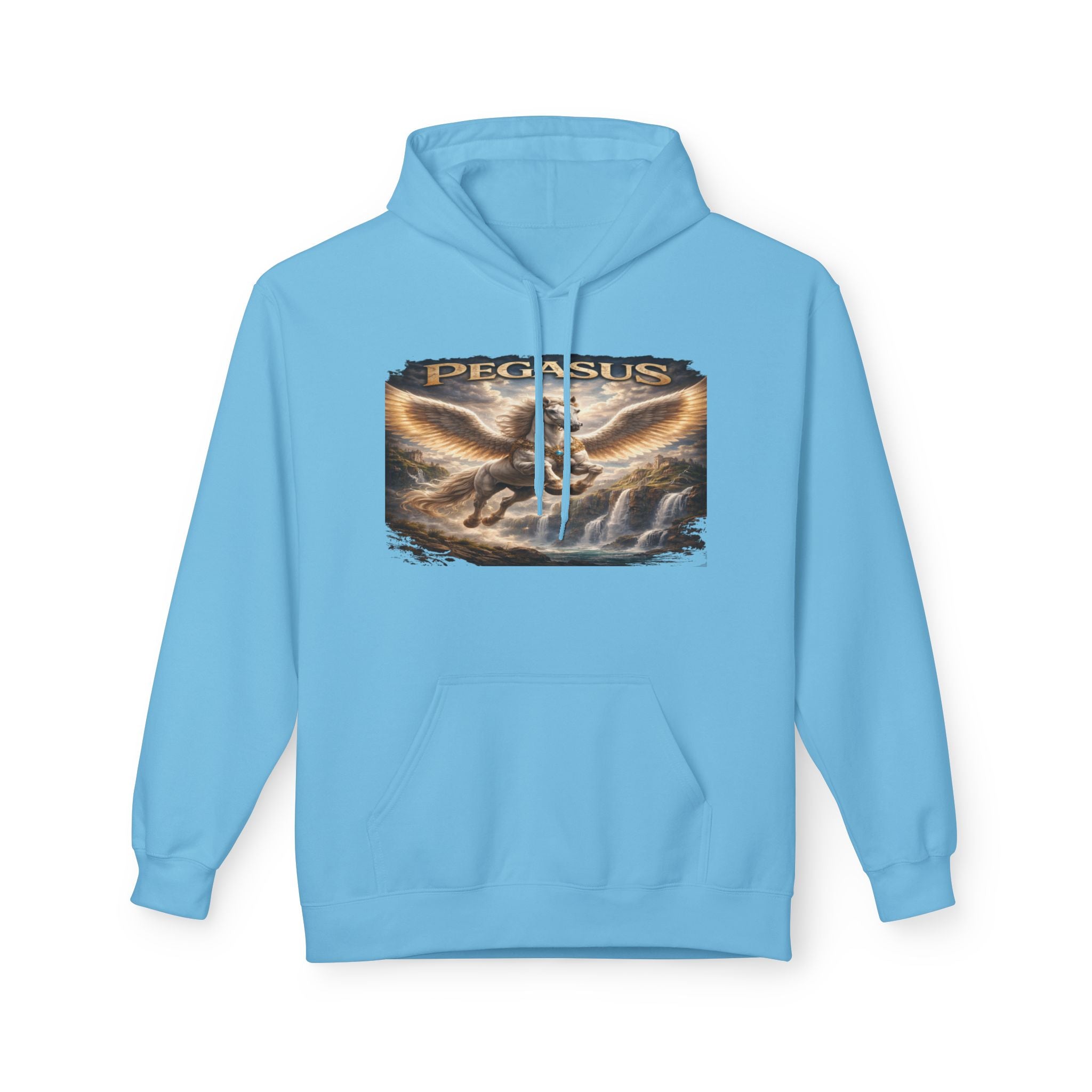Pegasus Mythical Horse Hoodie — Vintage Winged Steed Graphic Sweatshirt