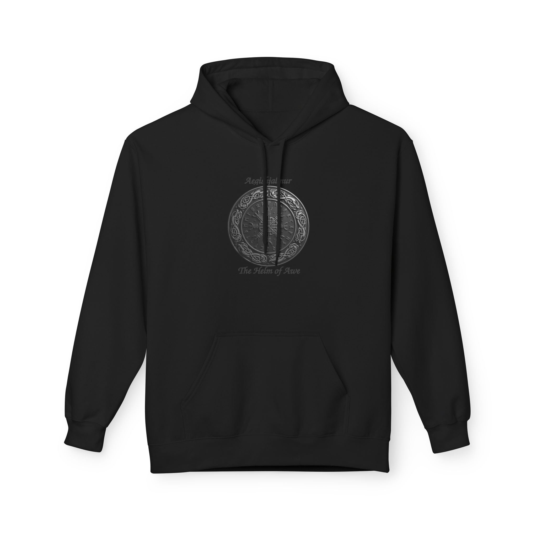 Aegishjalmur The Helm of Awe and Terror – Viking Symbols of protection Hoodie —