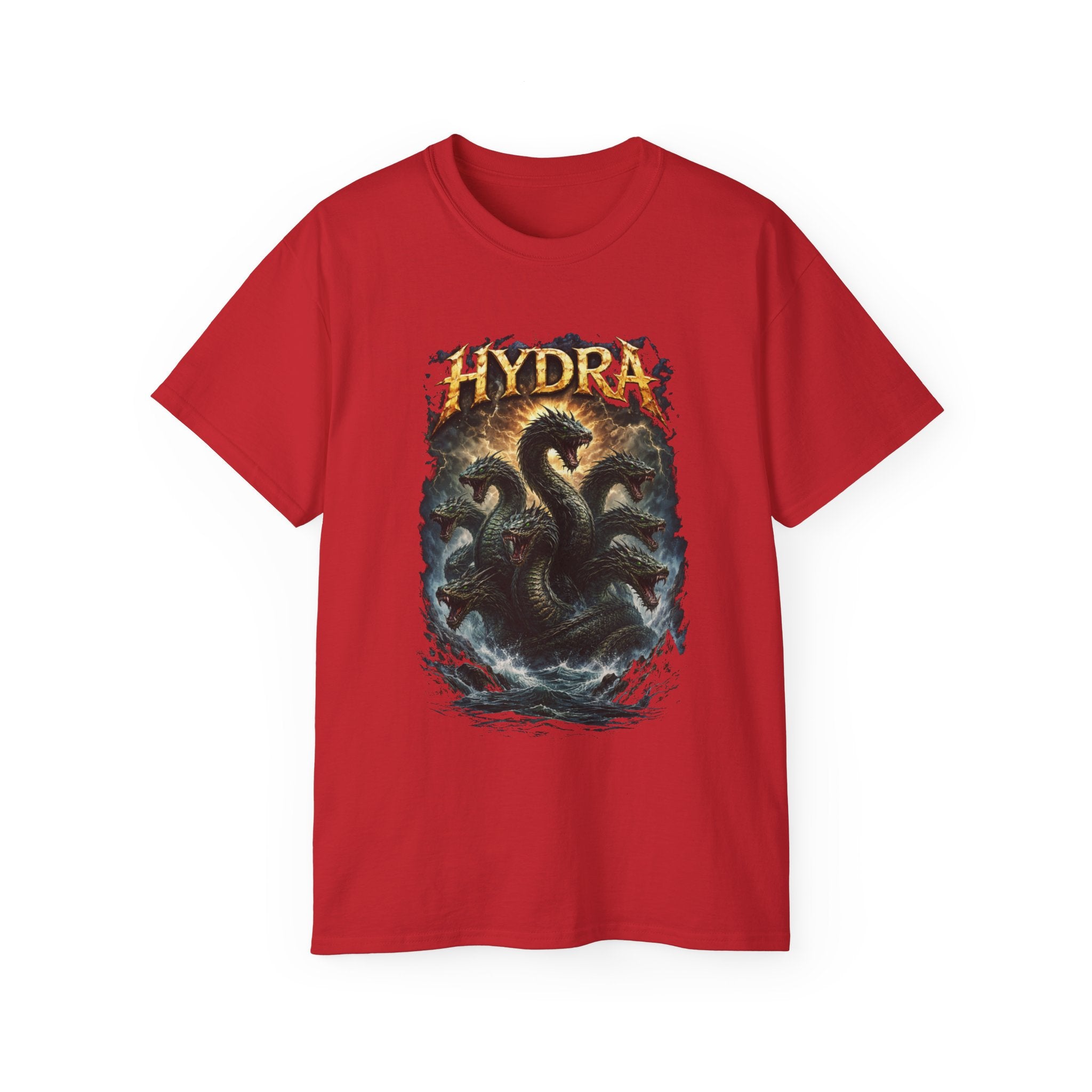 Hydra Sea Monster Cotton T‑Shirt — Mythical Kraken Graphic Tee