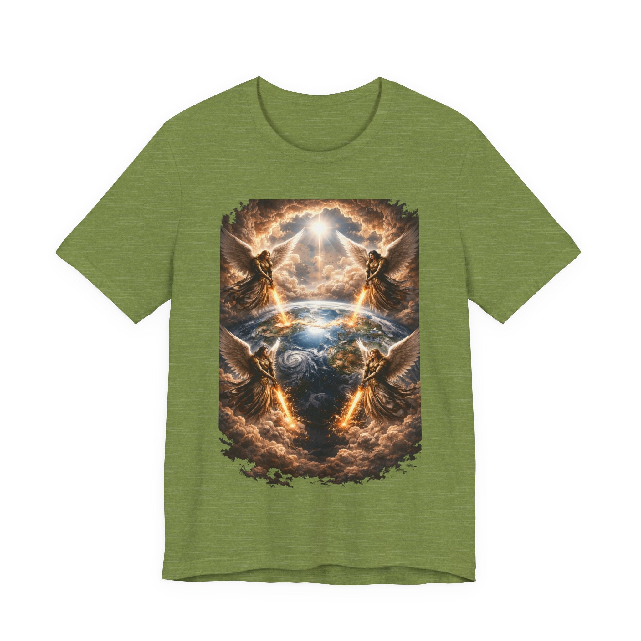 Revelation 7:1 T-Shirt — Heavenly Angel Wings Graphic Tee
