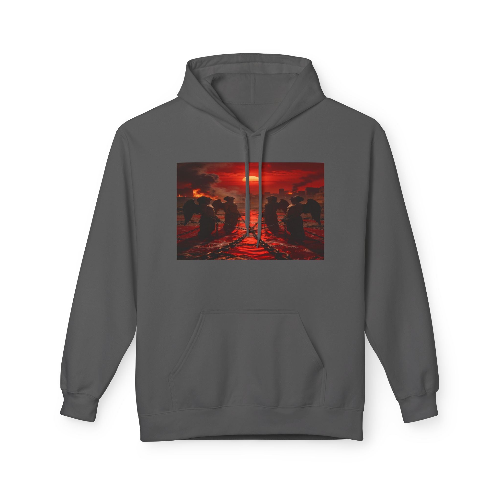 Revelation 9 reveals four fallen angels bound in the Euphrates River! Hoodie!