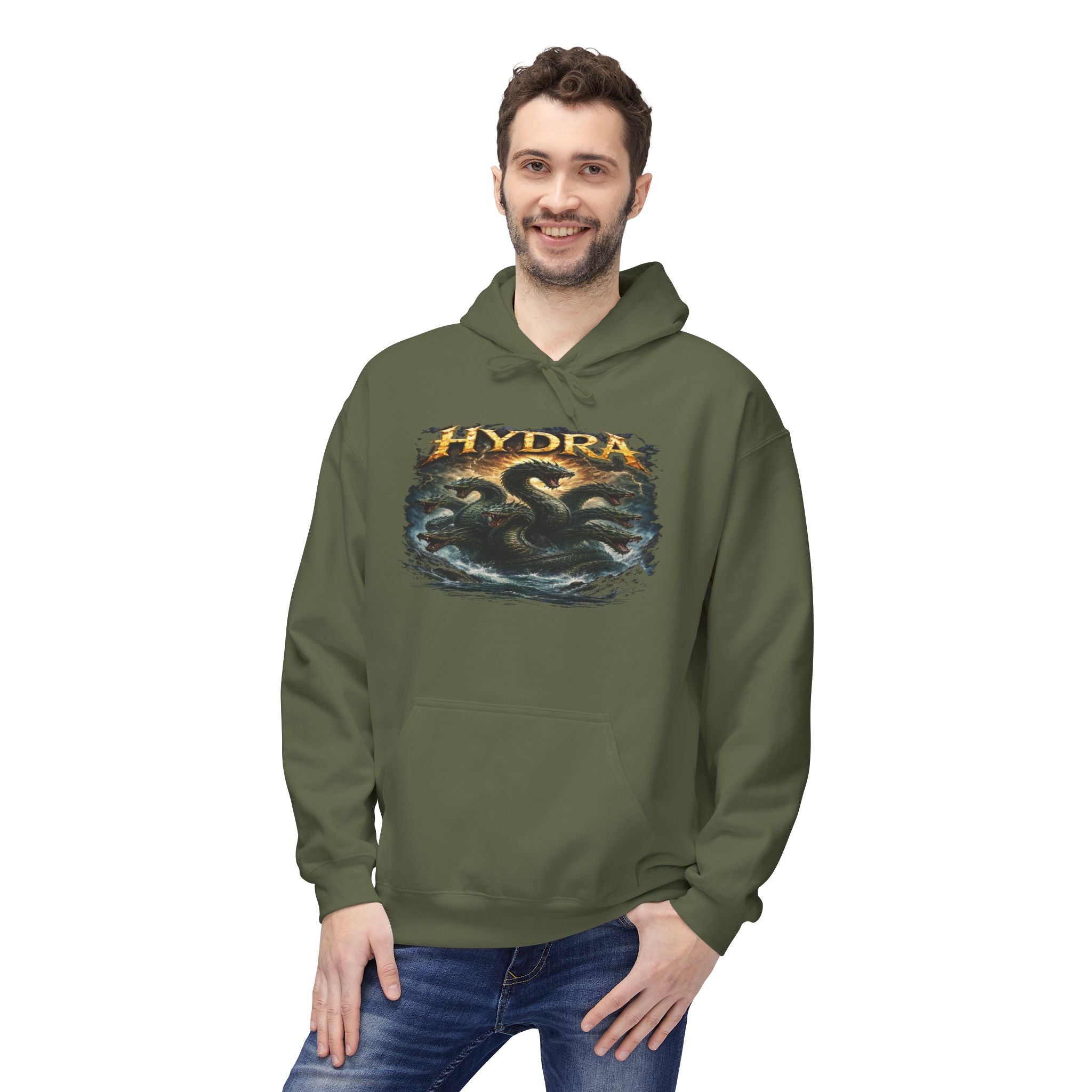 The mythical Greek Hydra Hoodie — Mythic Sea Monster Pullover
