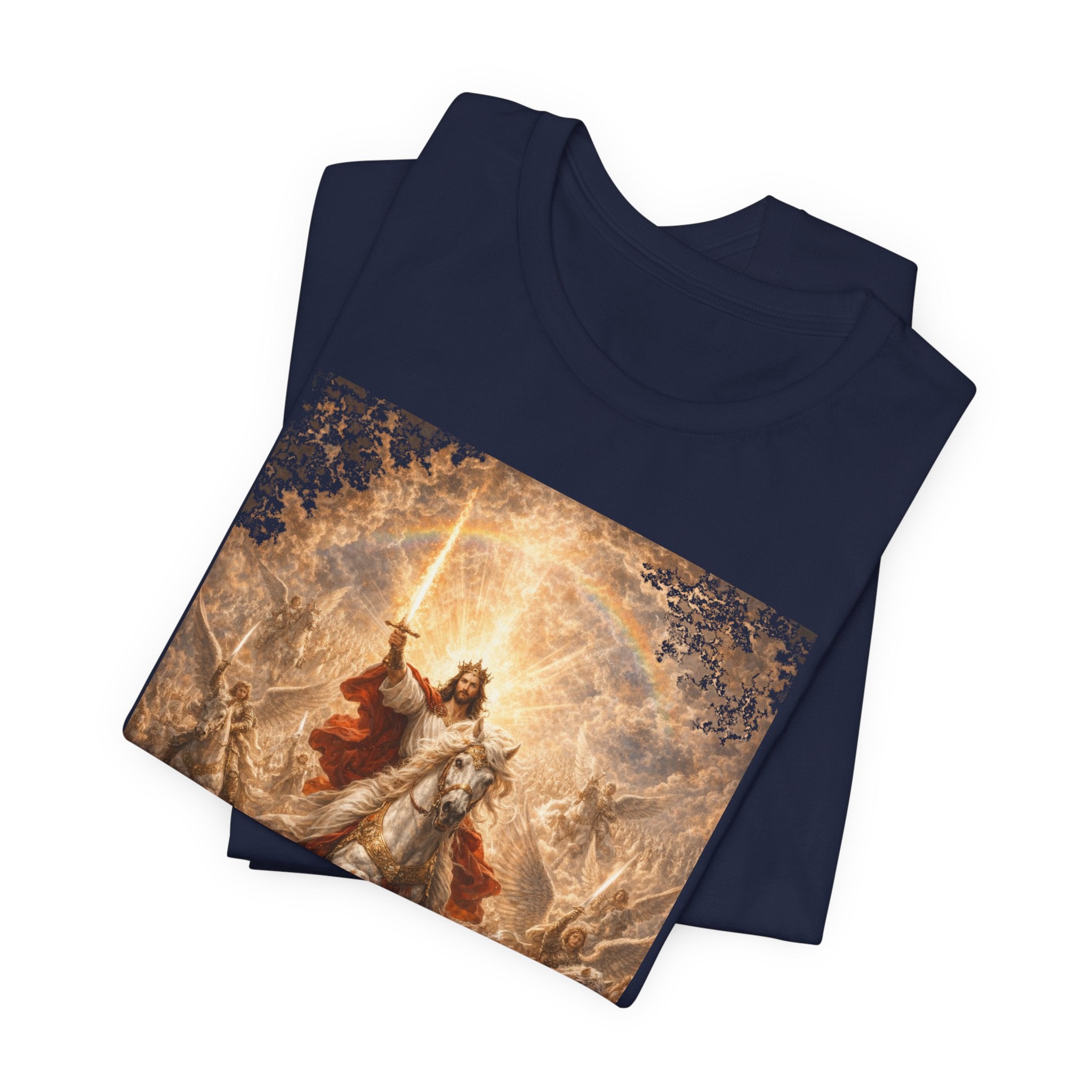 Revelation 19:11-21 Christian Jesus on White Horse T‑Shirt — Resurrection / Second Coming Graphic Tee Revelation