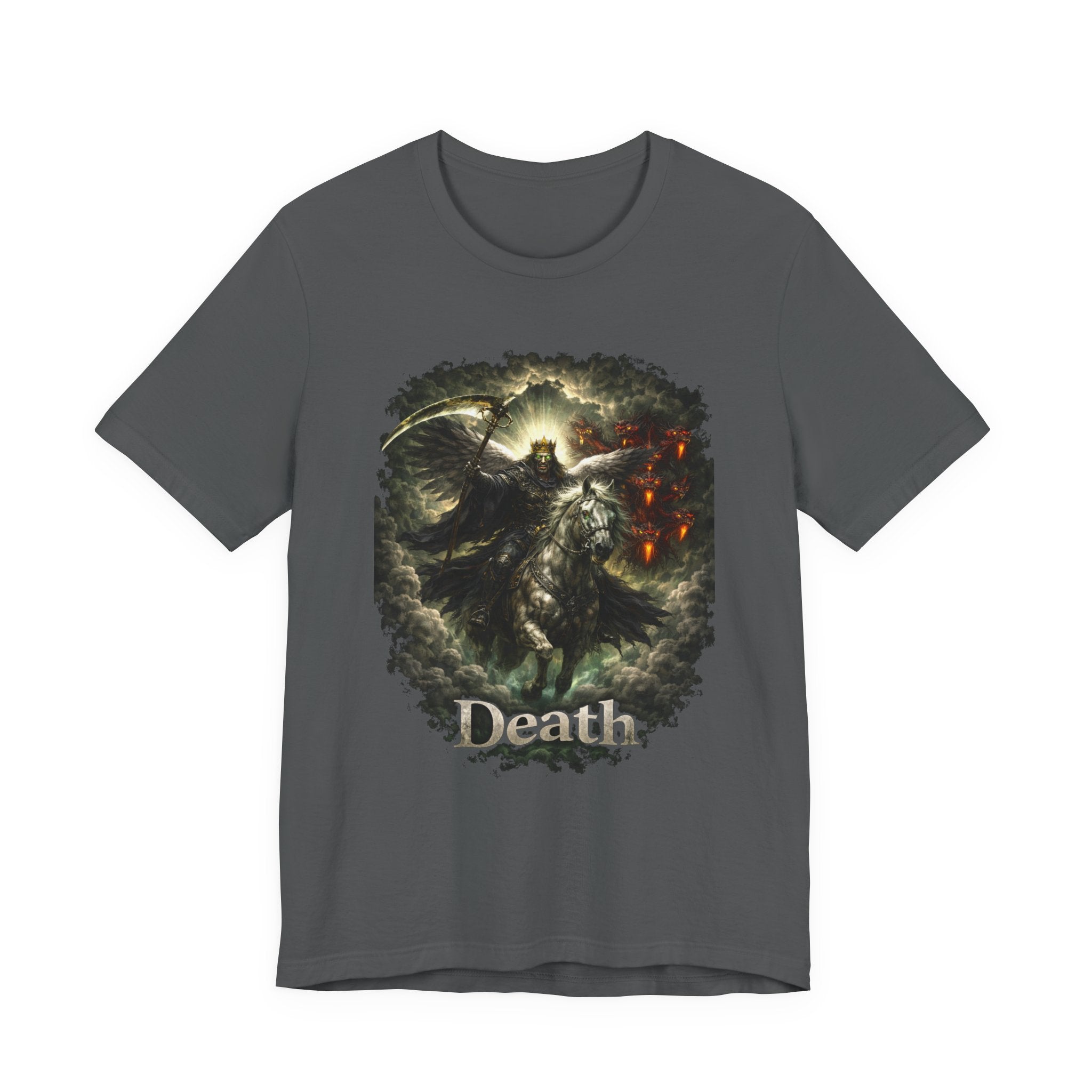 The black horse from Revelation 6:5-6 Angle of Death- Graphic Tee
