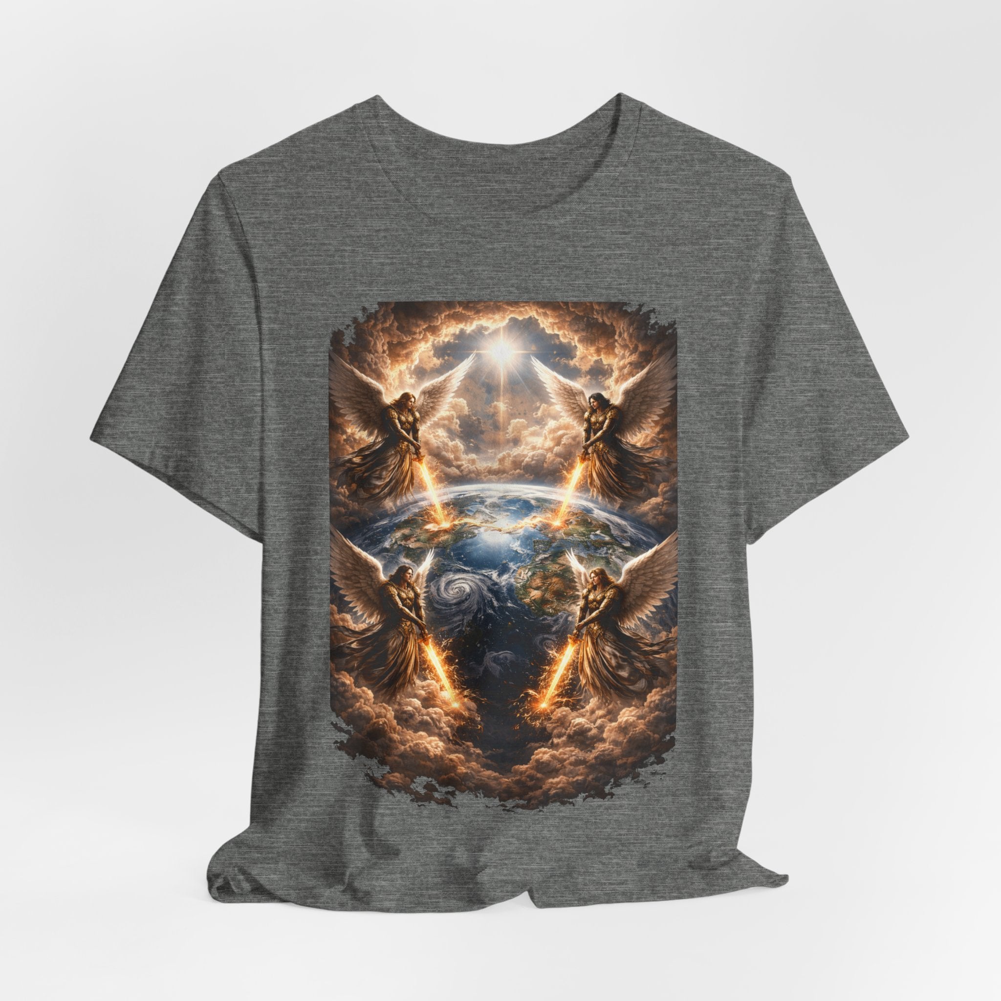 Revelation 7:1 T-Shirt — Heavenly Angel Wings Graphic Tee
