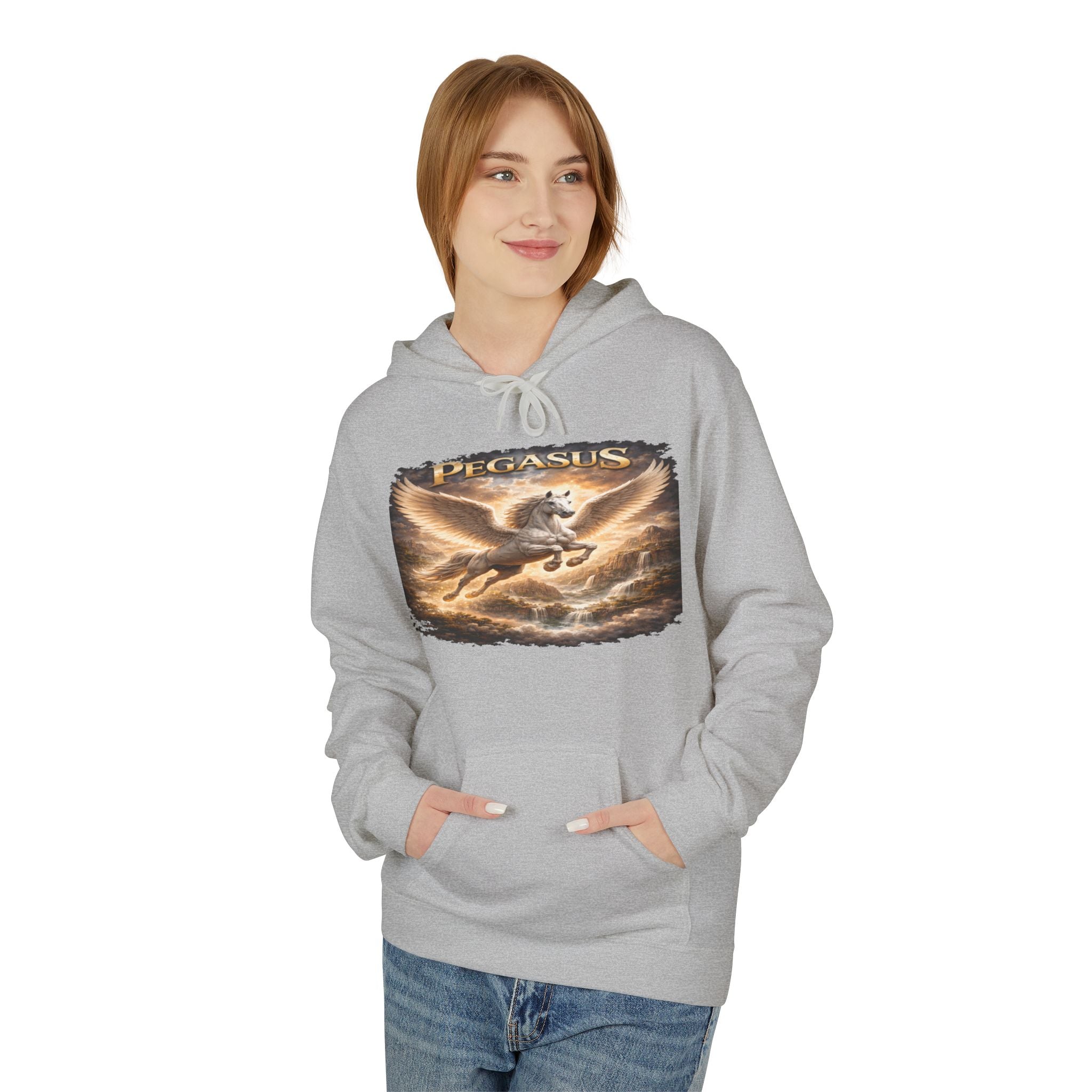 Pegasus Mythic Hoodie — Vintage Flying Horse Graphic