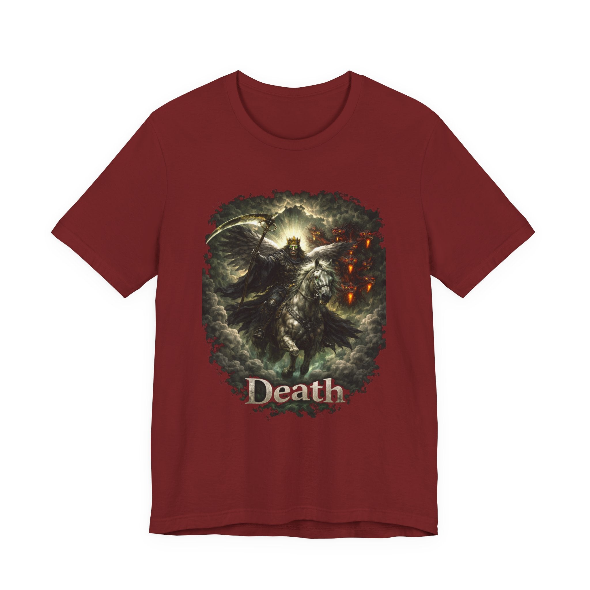 The black horse from Revelation 6:5-6 Angle of Death- Graphic Tee