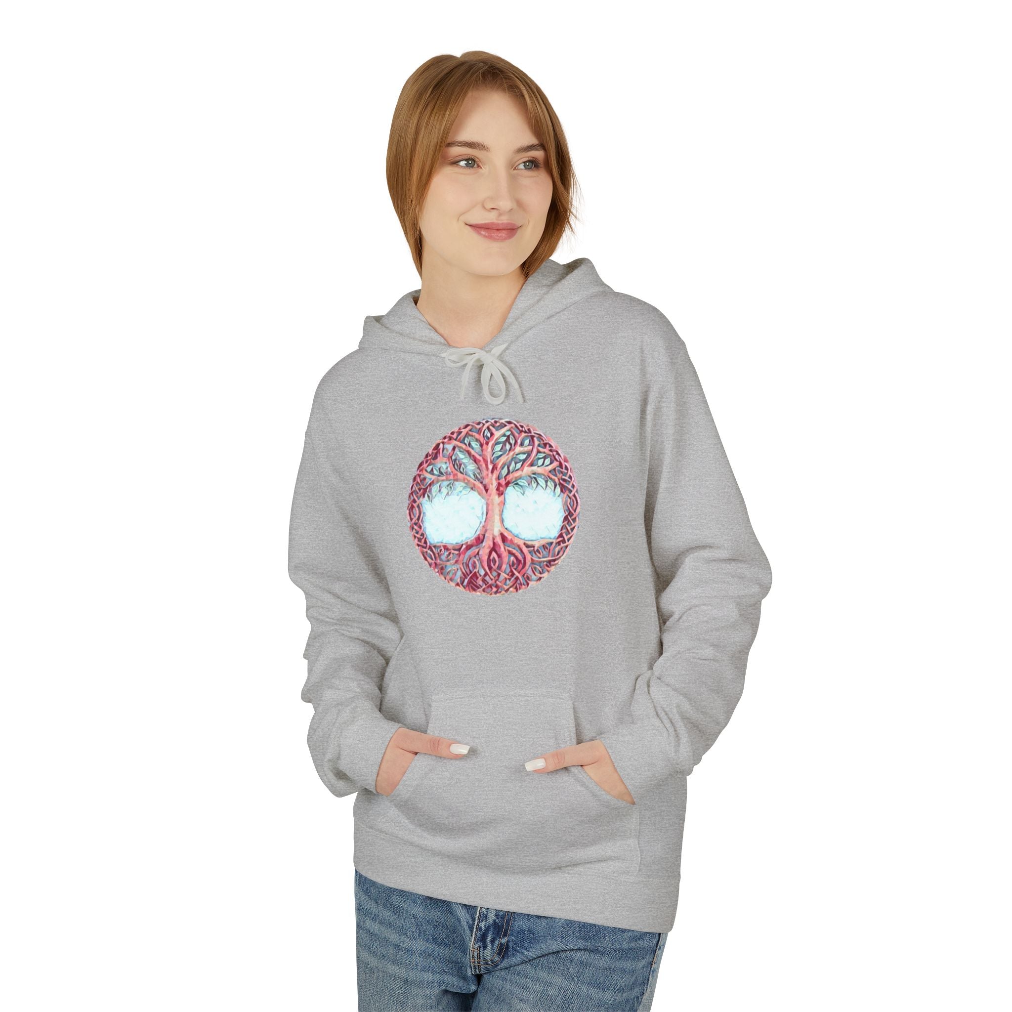 Yggdrasil, the Tree of Life-Cotton Hoodie — Botanical Nature Graphic