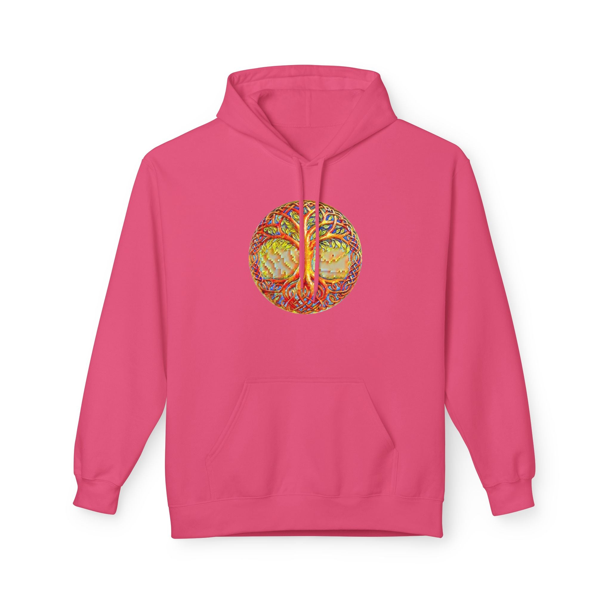Yggdrasil, the Tree of Life, Cotton Hoodie — Tropical Vibes Graphic Hoodie