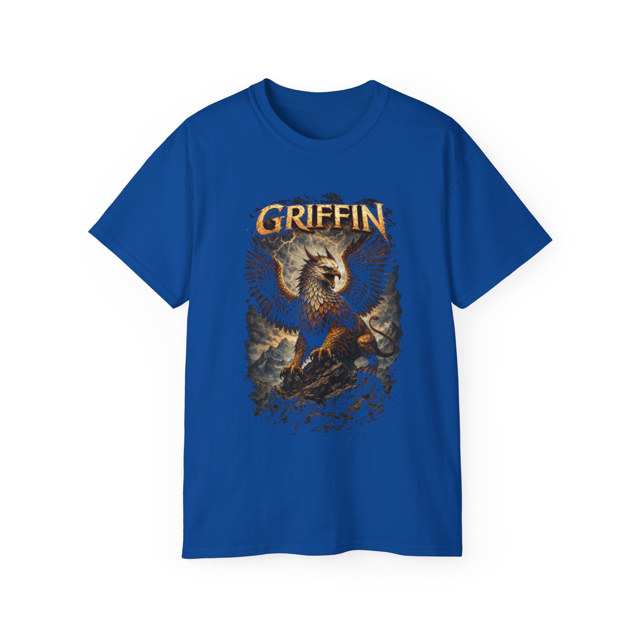 Griffin Vintage Graphic Cotton Tee — Mythical Creature T-Shirt