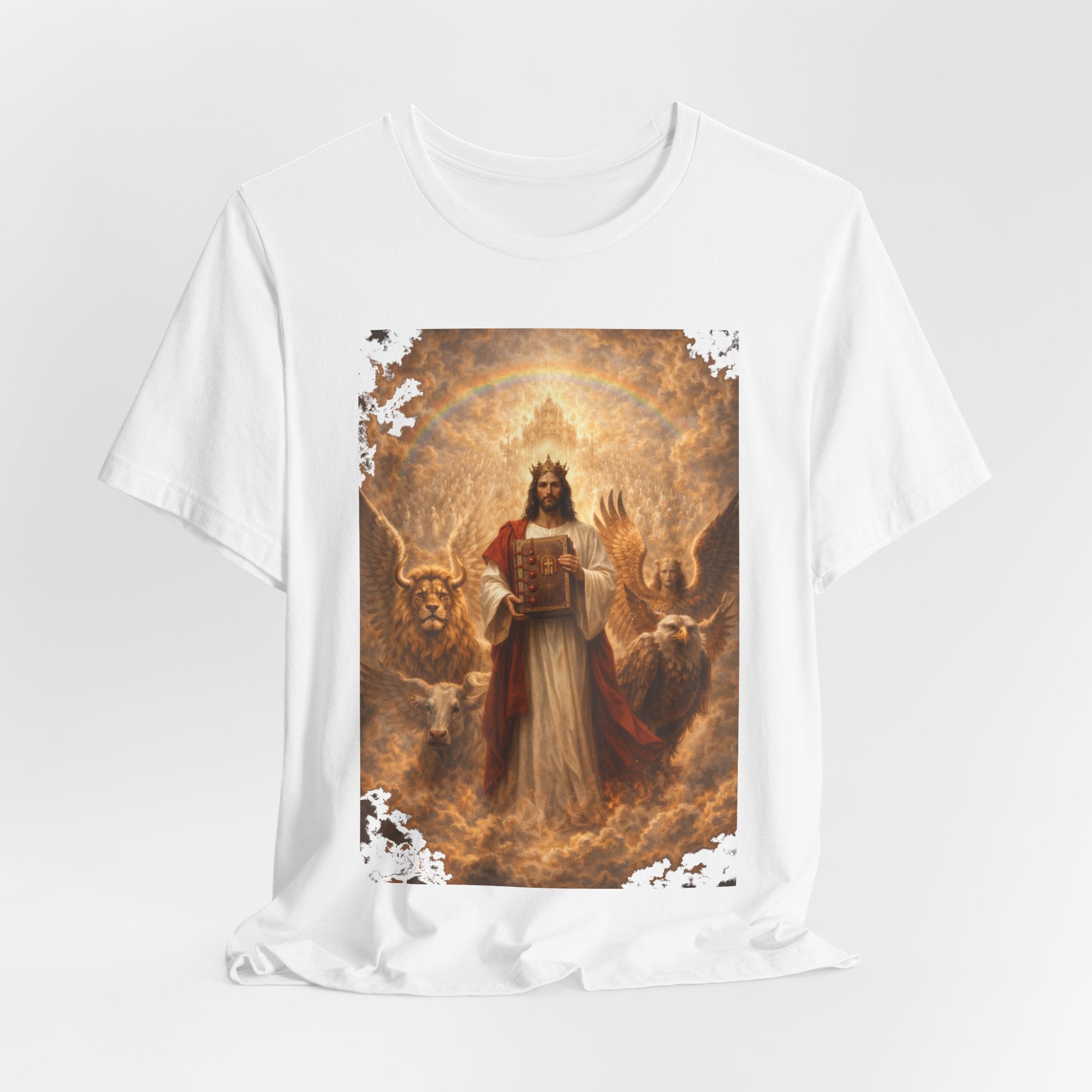 Jesus Christ The Lamb of God-Book of Judgment —  Religious T‑Shirt(Revelation 5:5-7)