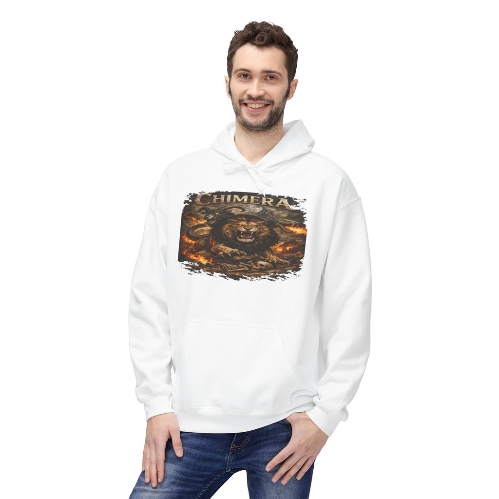 Chimera is a fearsome hybrid creature Hoodie — Fiery Serpent Graphic Pullover