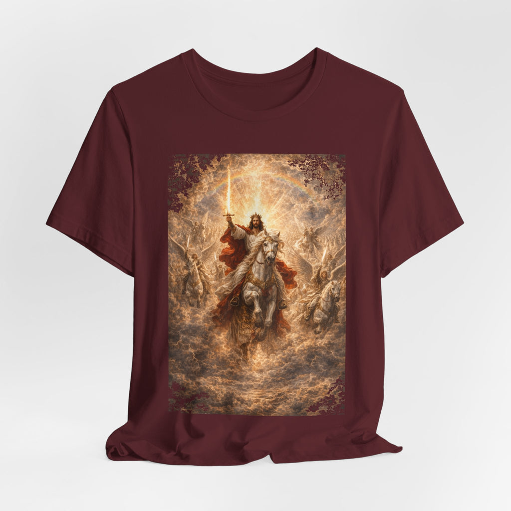 Revelation 19:11-21 Christian Jesus on White Horse T‑Shirt — Resurrection / Second Coming Graphic Tee Revelation