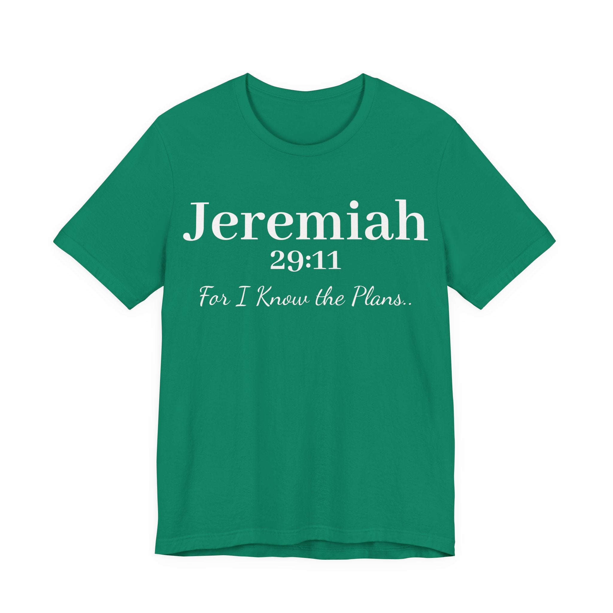 Jeremiah 29:11 Inspirational Bible Verse T‑Shirt — Faith Christian Tee