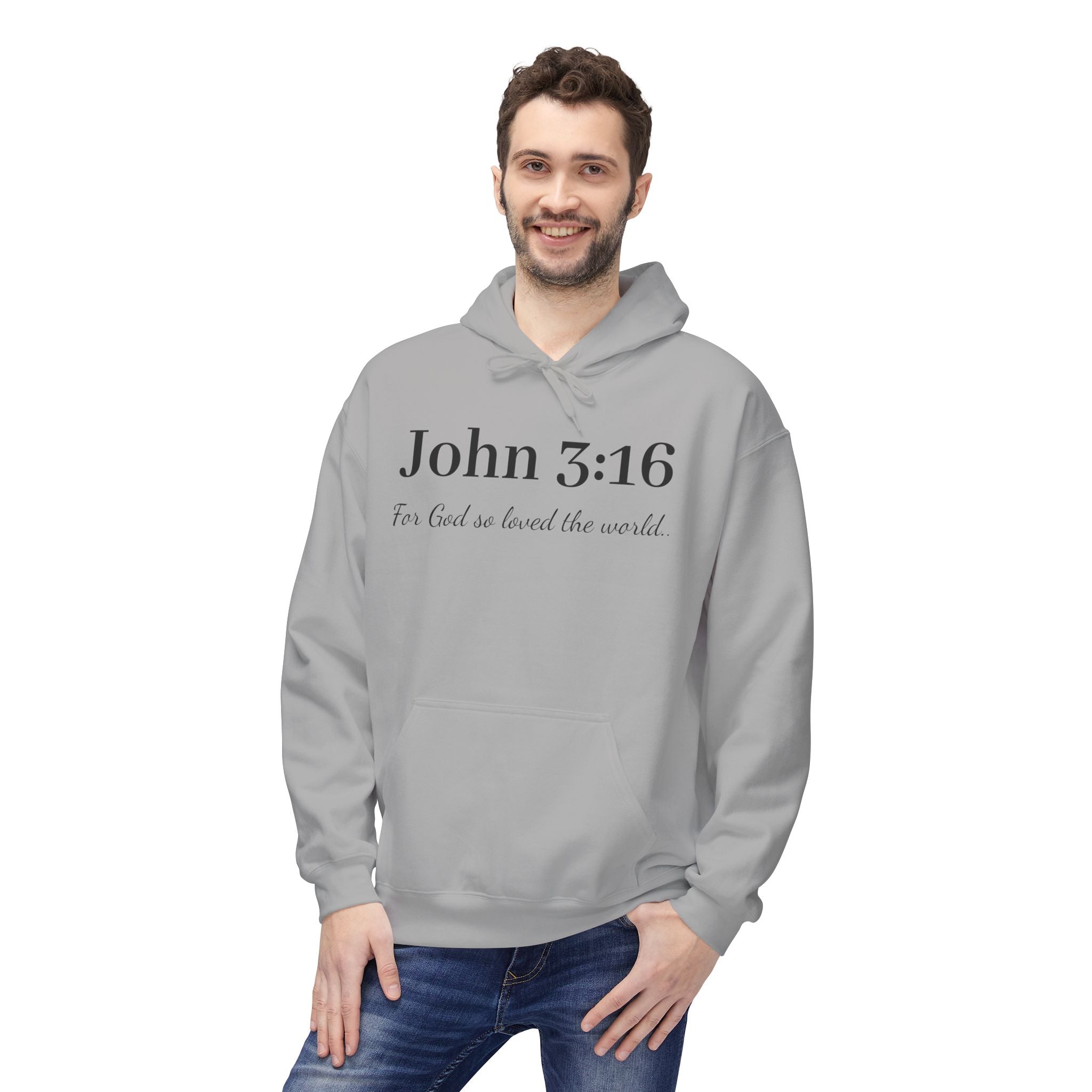 John 3:16 Scripture Hoodie — Faith-Based Christian Pullover