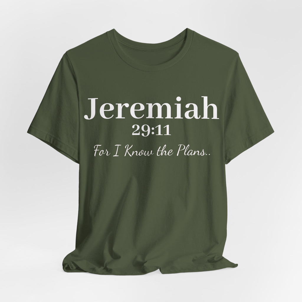 Jeremiah 29:11 Inspirational Bible Verse T‑Shirt — Faith Christian Tee