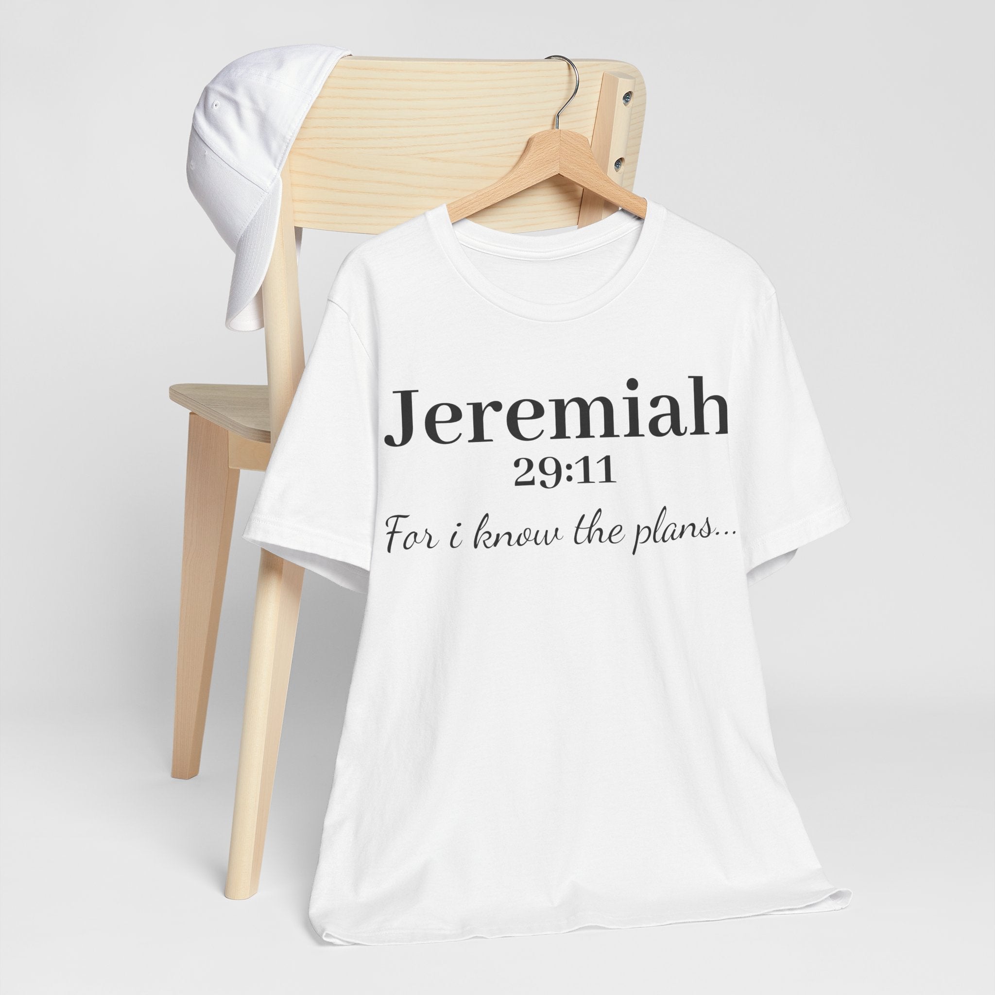 Jeremiah 29:11 Scripture T-Shirt — "For I Know the Plans" Christian Tee