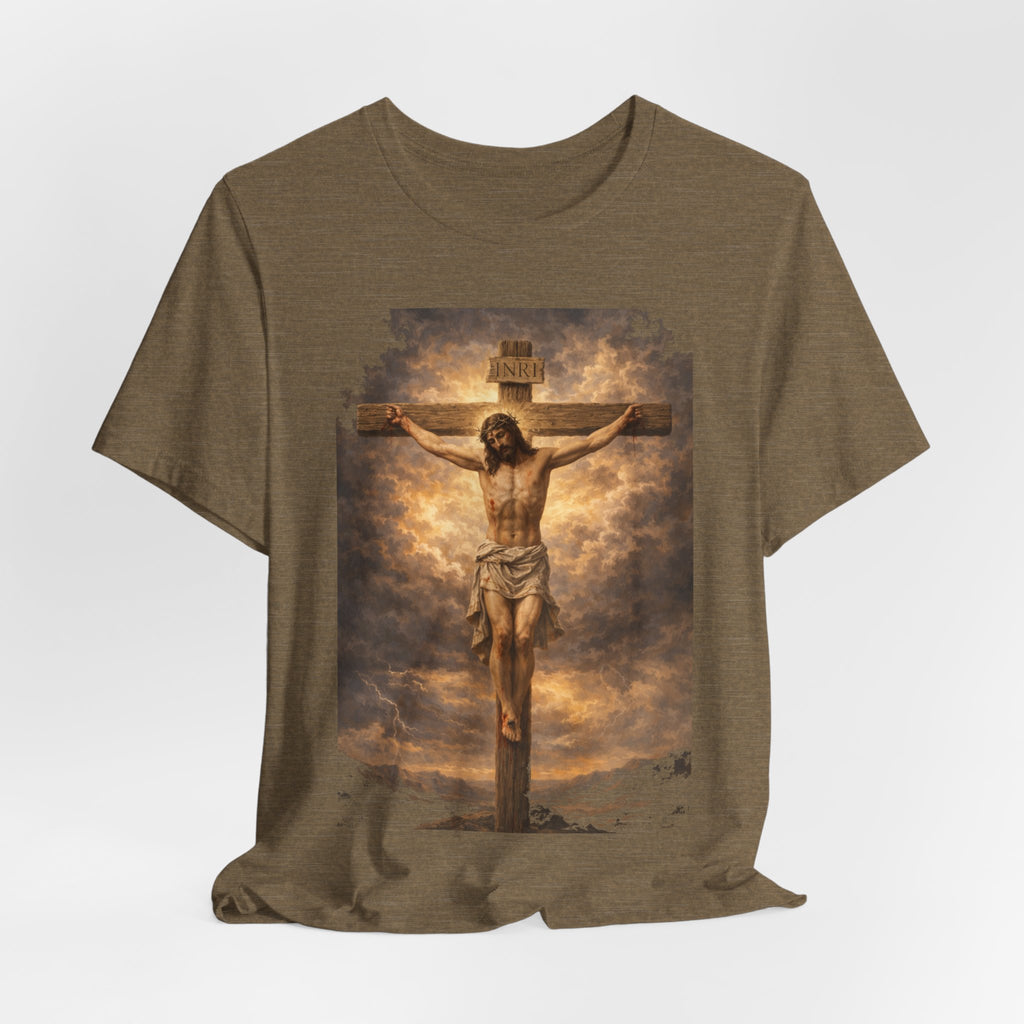 Crucifixion Jesus T‑Shirt — Religious Christian Graphic Tee for Easter & Faith