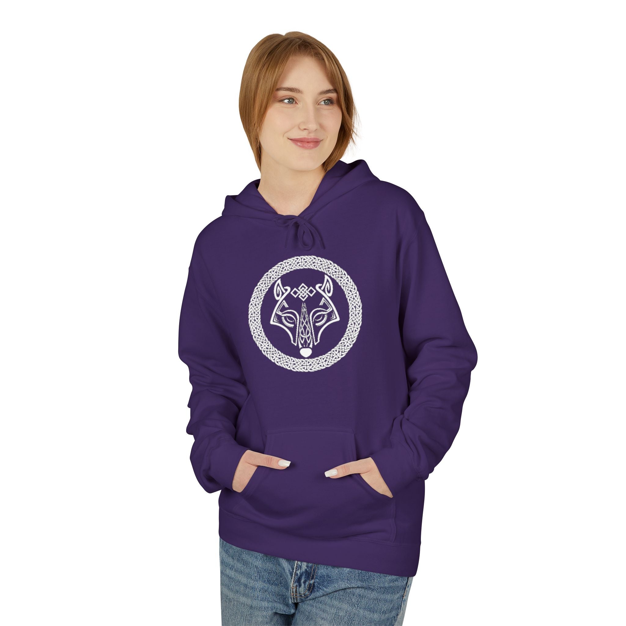 Wolf Knot Celtic Hoodie — Norse Viking Tribal -The Wolf – A Symbol of Power, Destruction, and Loyalty