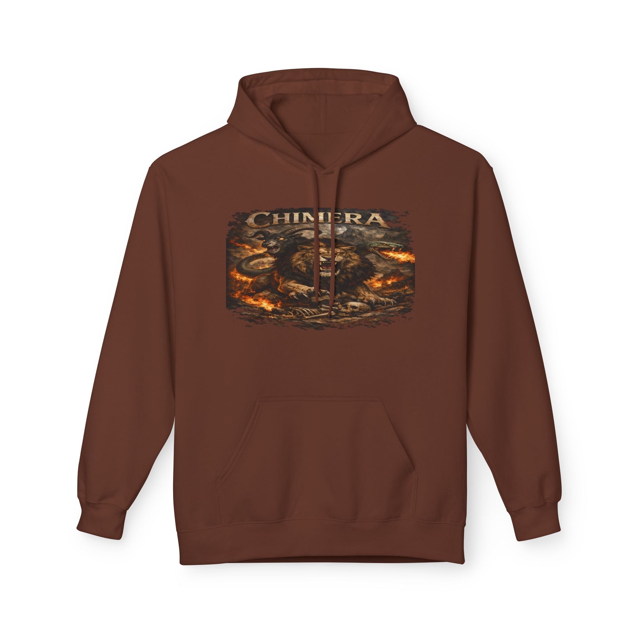 Chimera is a fearsome hybrid creature Hoodie — Fiery Serpent Graphic Pullover