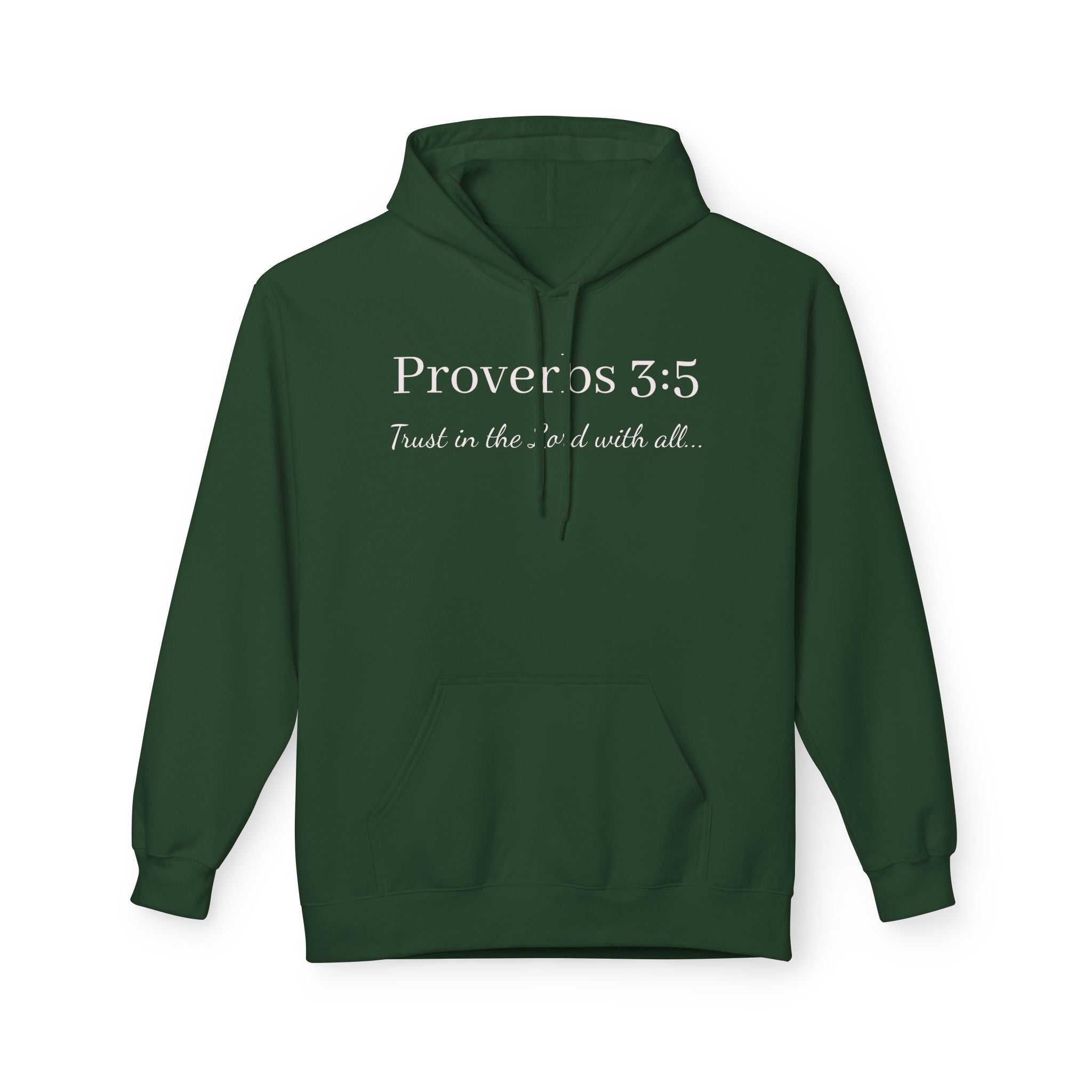 Proverbs 3:5 Scripture Hoodie — Trust in the Lord Christian Pullover