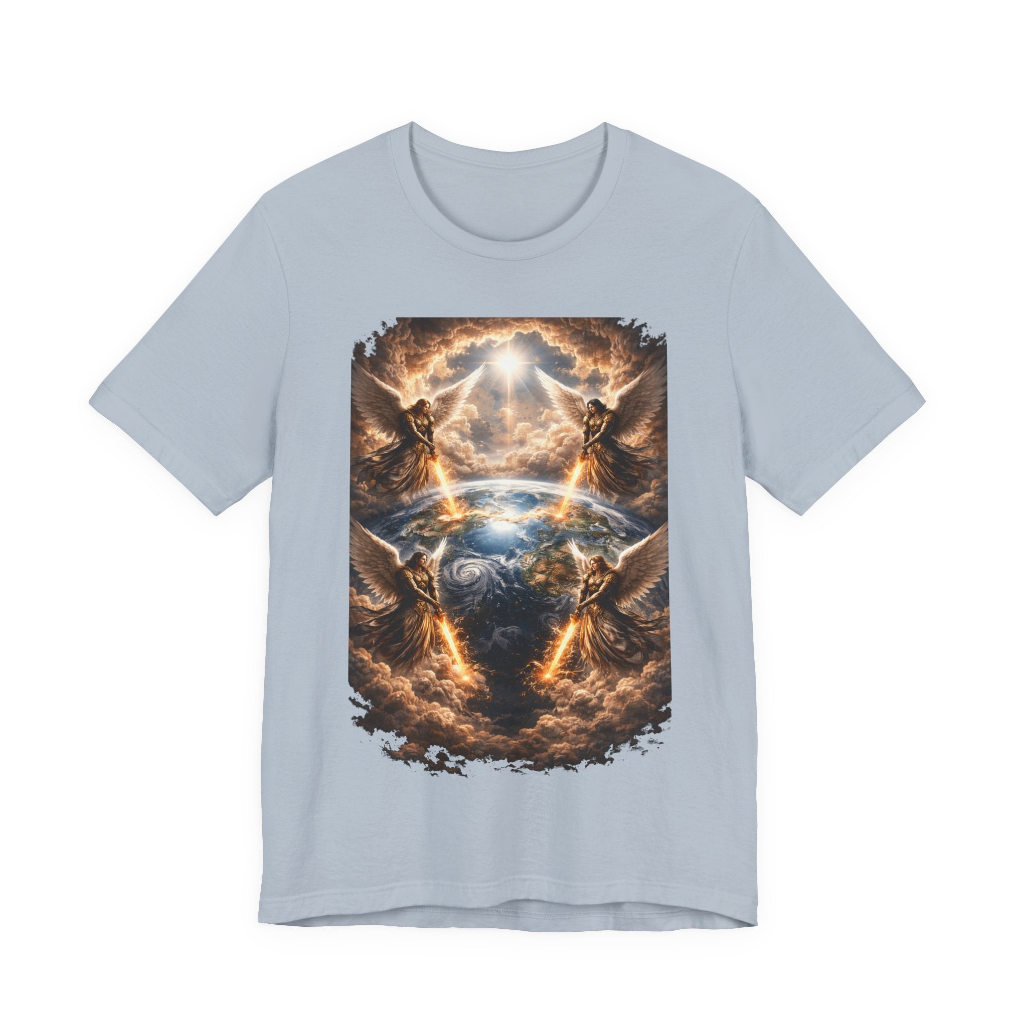 Revelation 7:1 T-Shirt — Heavenly Angel Wings Graphic Tee