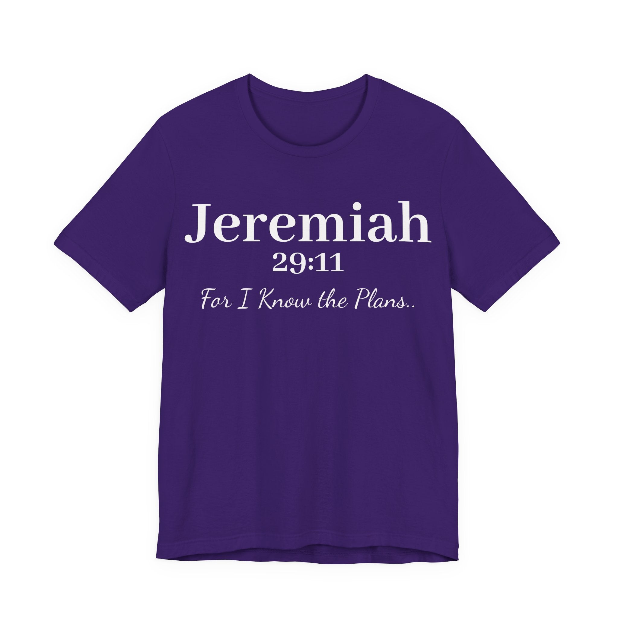 Jeremiah 29:11 Inspirational Bible Verse T‑Shirt — Faith Christian Tee