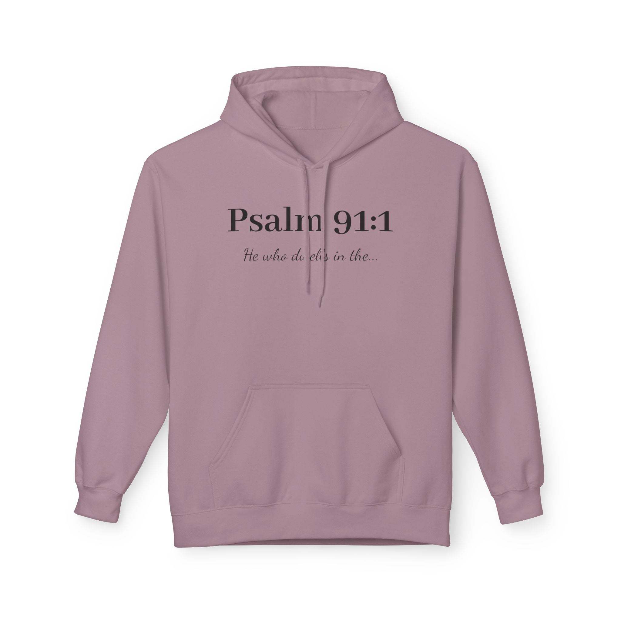 Psalm 91:1 Hoodie — Script Faith Pullover